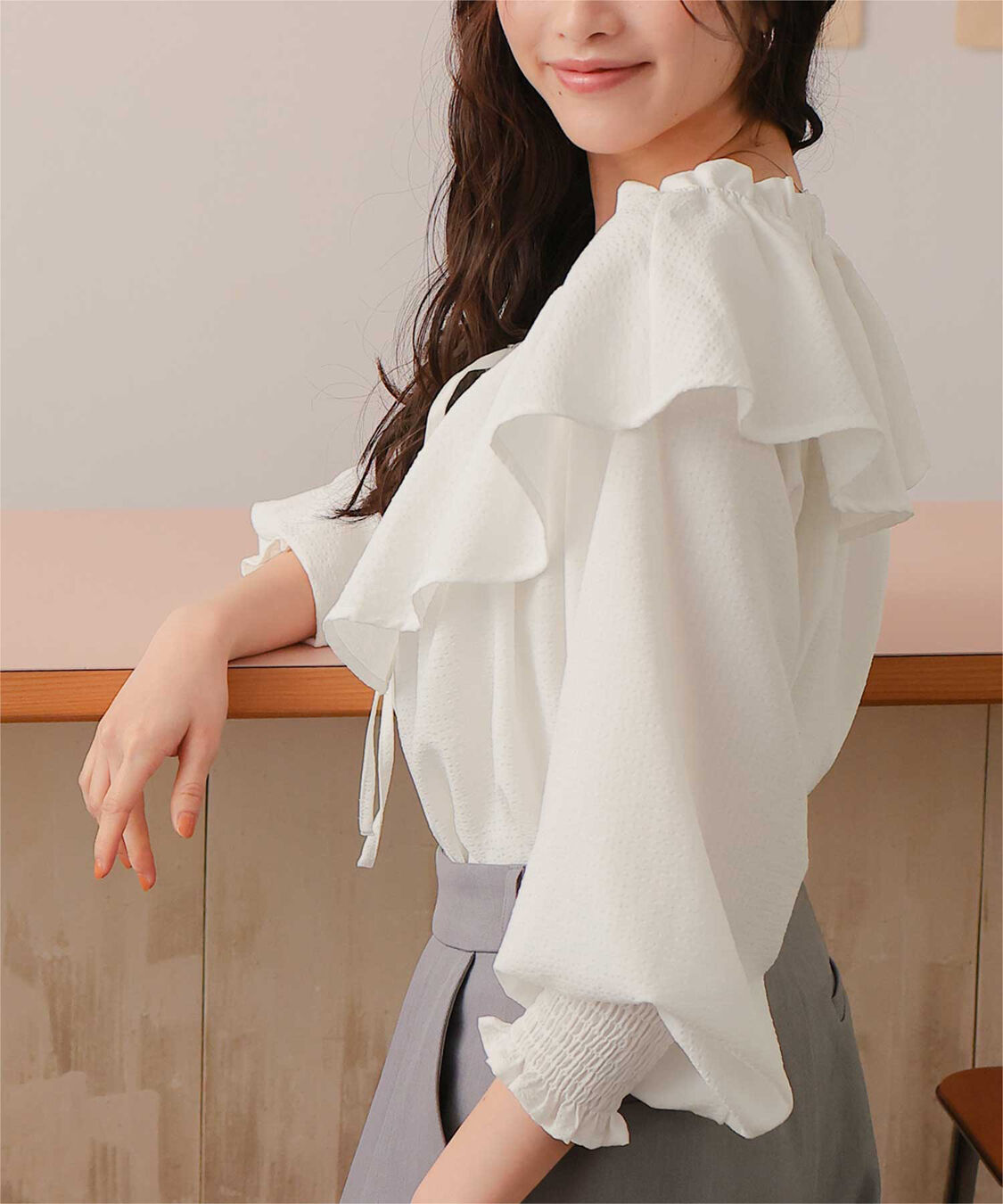 titivate「ふんわりシルエットマルチウェイブラウス」|シャツ・ブラウス|