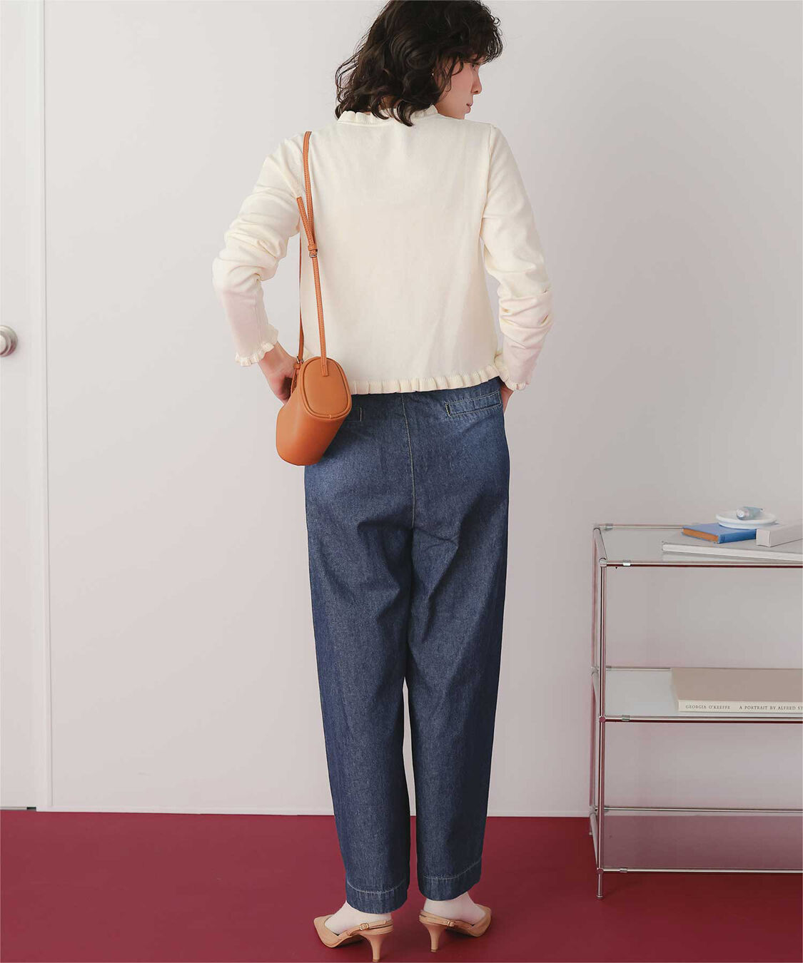 titivate「イージーワイドデニムパンツ」|デニム|