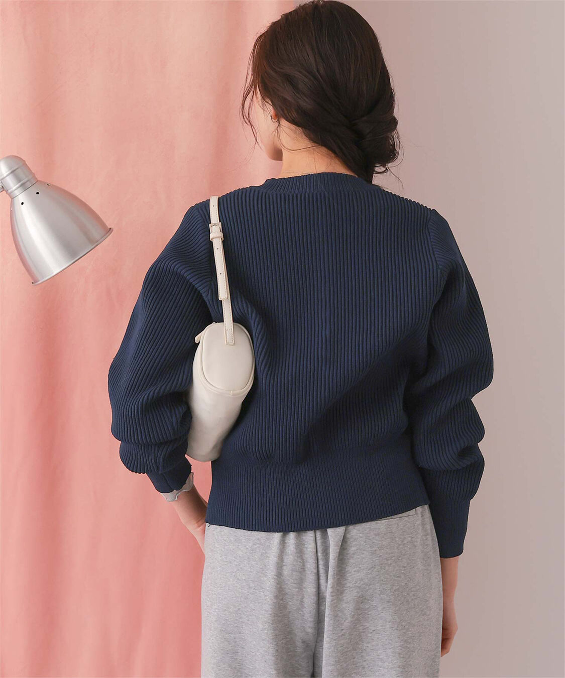 titivate「ミニシルバー釦デザインニットカーディガン」|ニット・セーター|