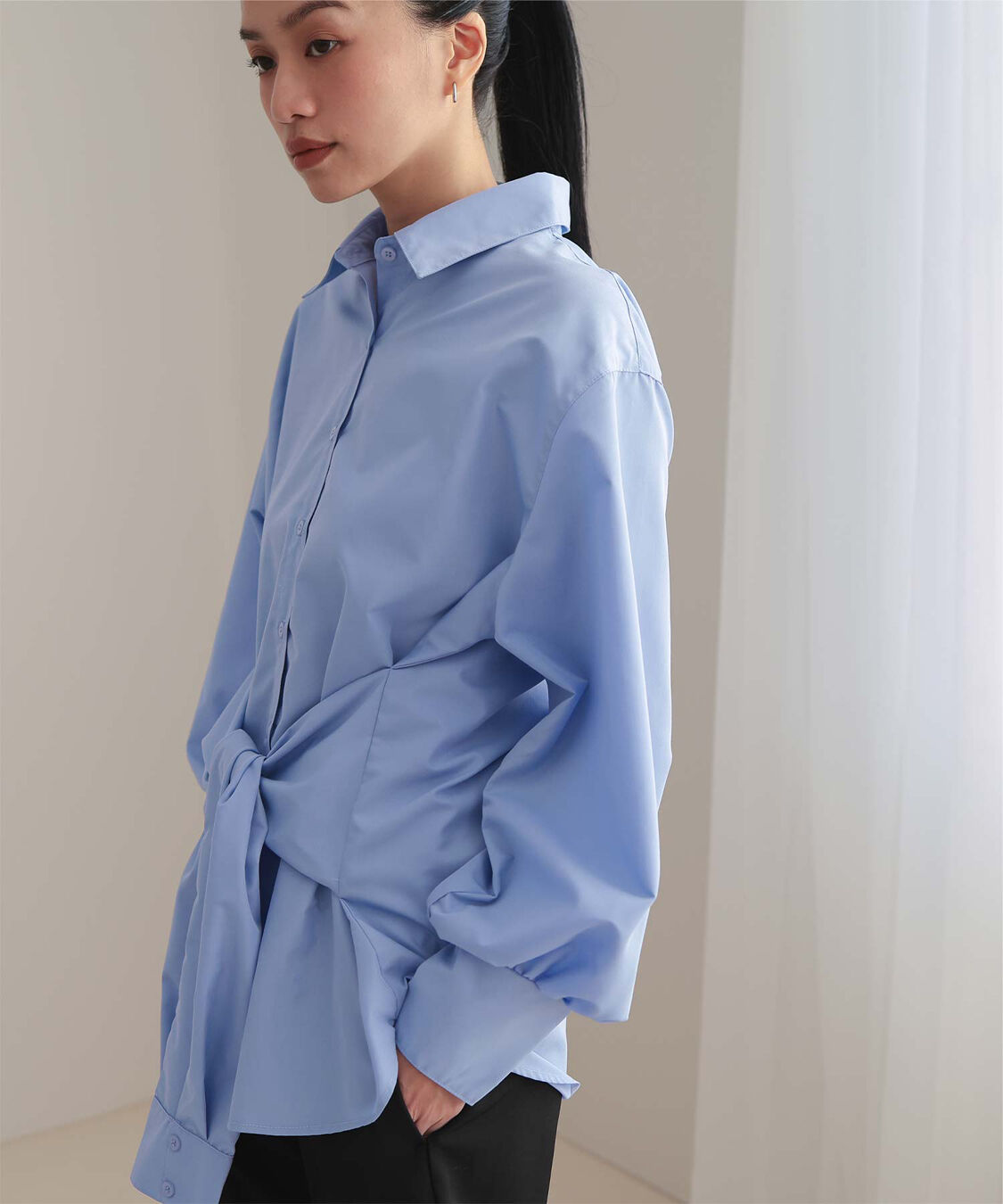 miette「ウエストレイヤードライクシャツ」|シャツ・ブラウス|