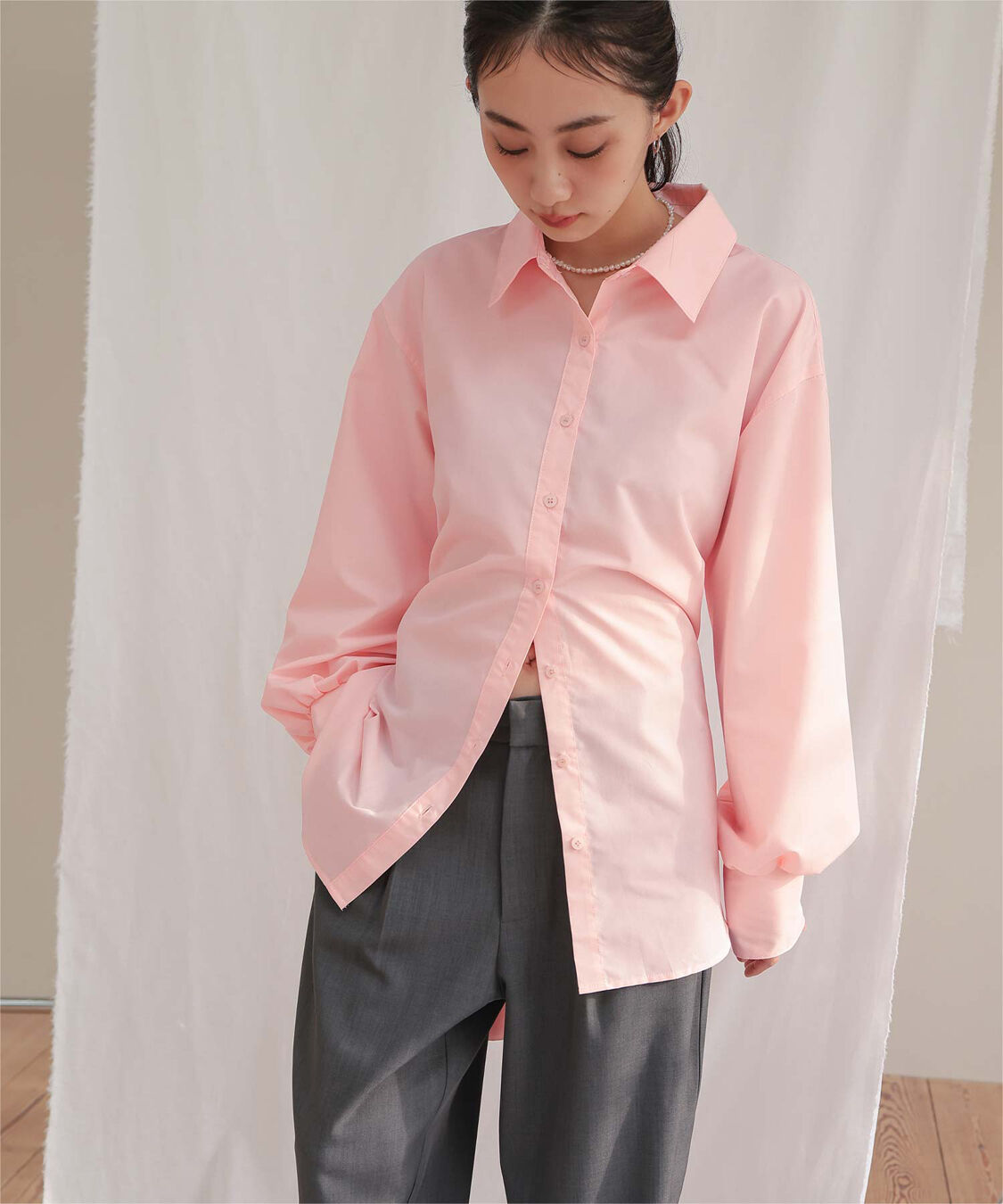 miette「ウエストレイヤードライクシャツ」|シャツ・ブラウス|