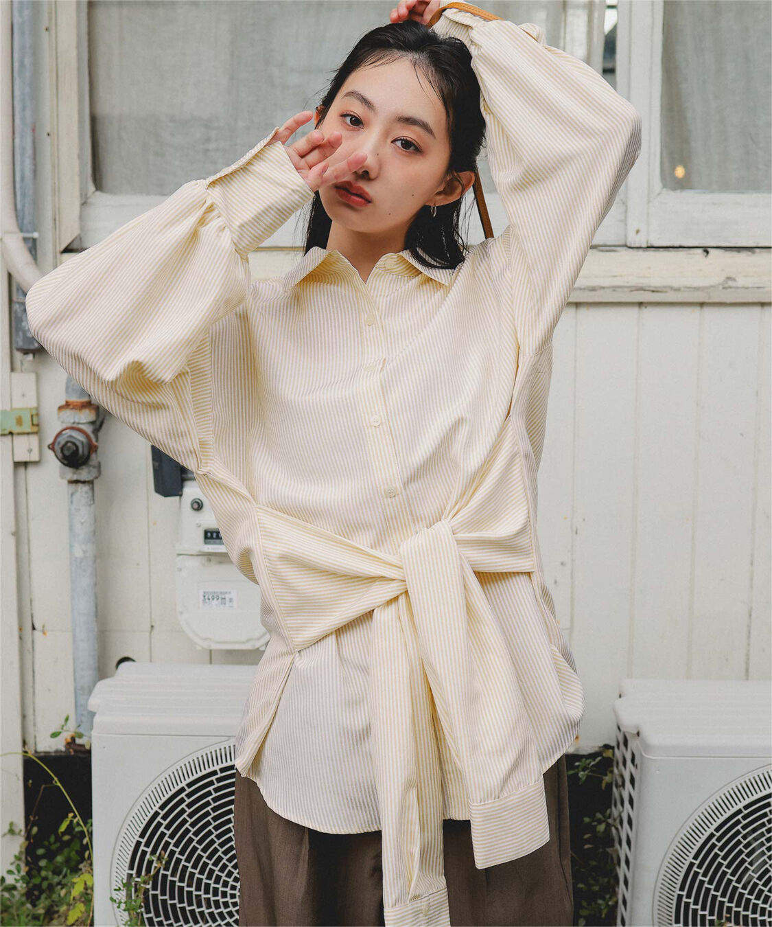 miette「ウエストレイヤードライクシャツ」|シャツ・ブラウス|