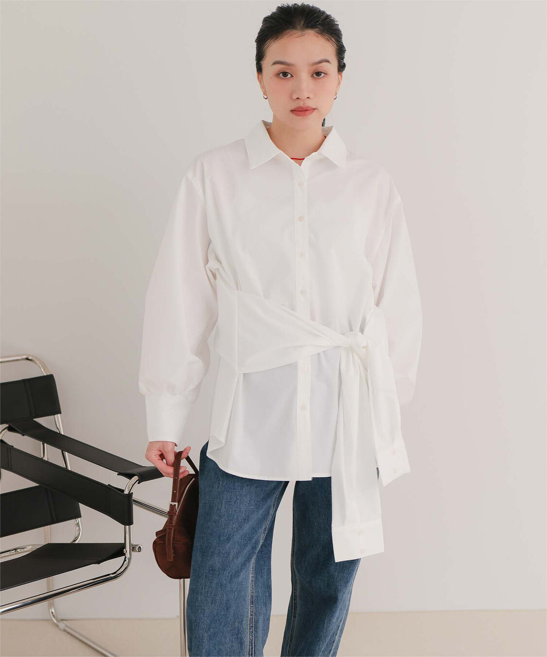 miette「ウエストレイヤードライクシャツ」|シャツ・ブラウス|