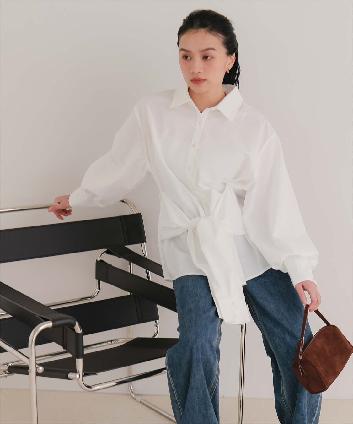 miette「ウエストレイヤードライクシャツ」|シャツ・ブラウス|