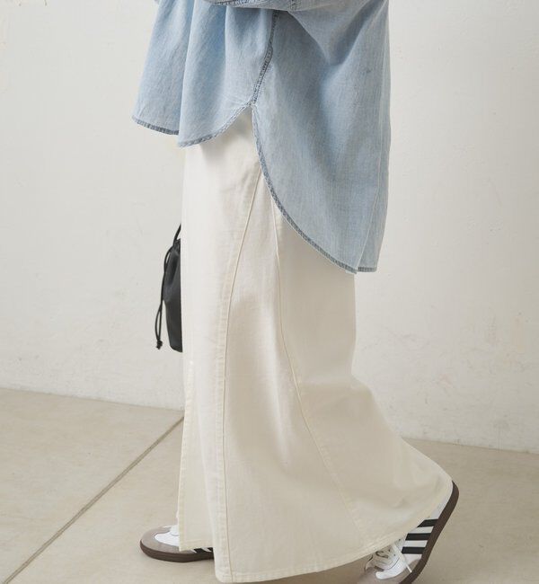  「リヨセル混デニムスカート」|スカート|
