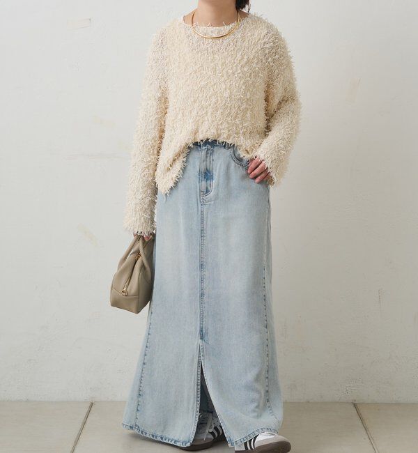  「リヨセル混デニムスカート」|スカート|