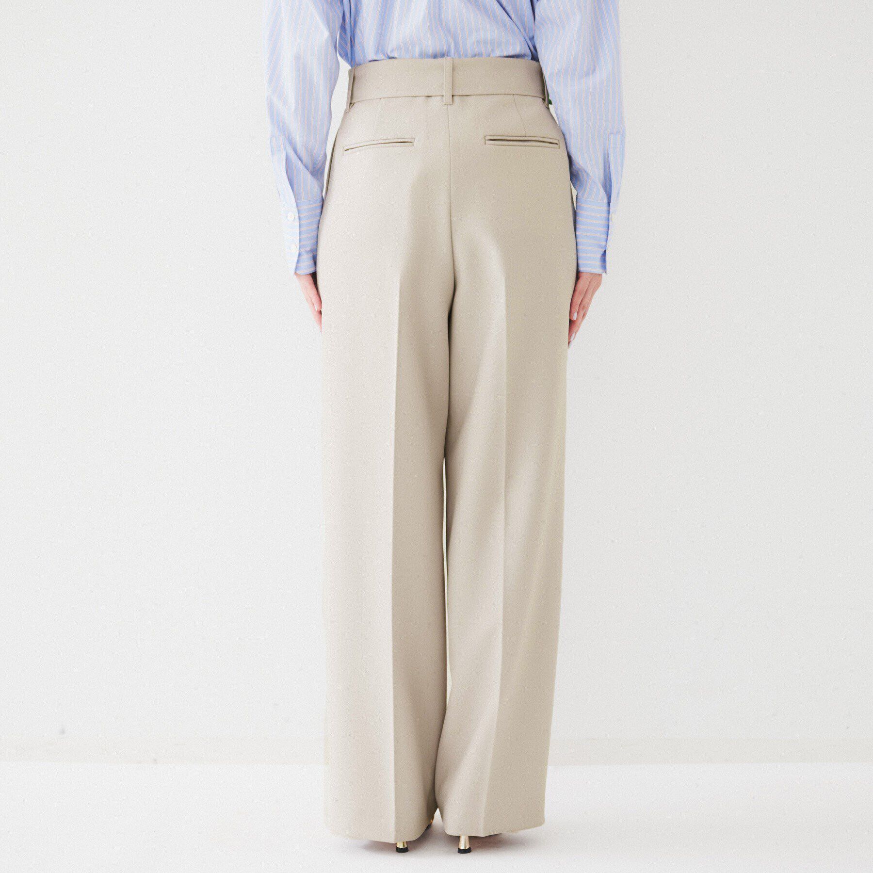 UNTITLED「ベルト付き2タックパンツ」|その他|