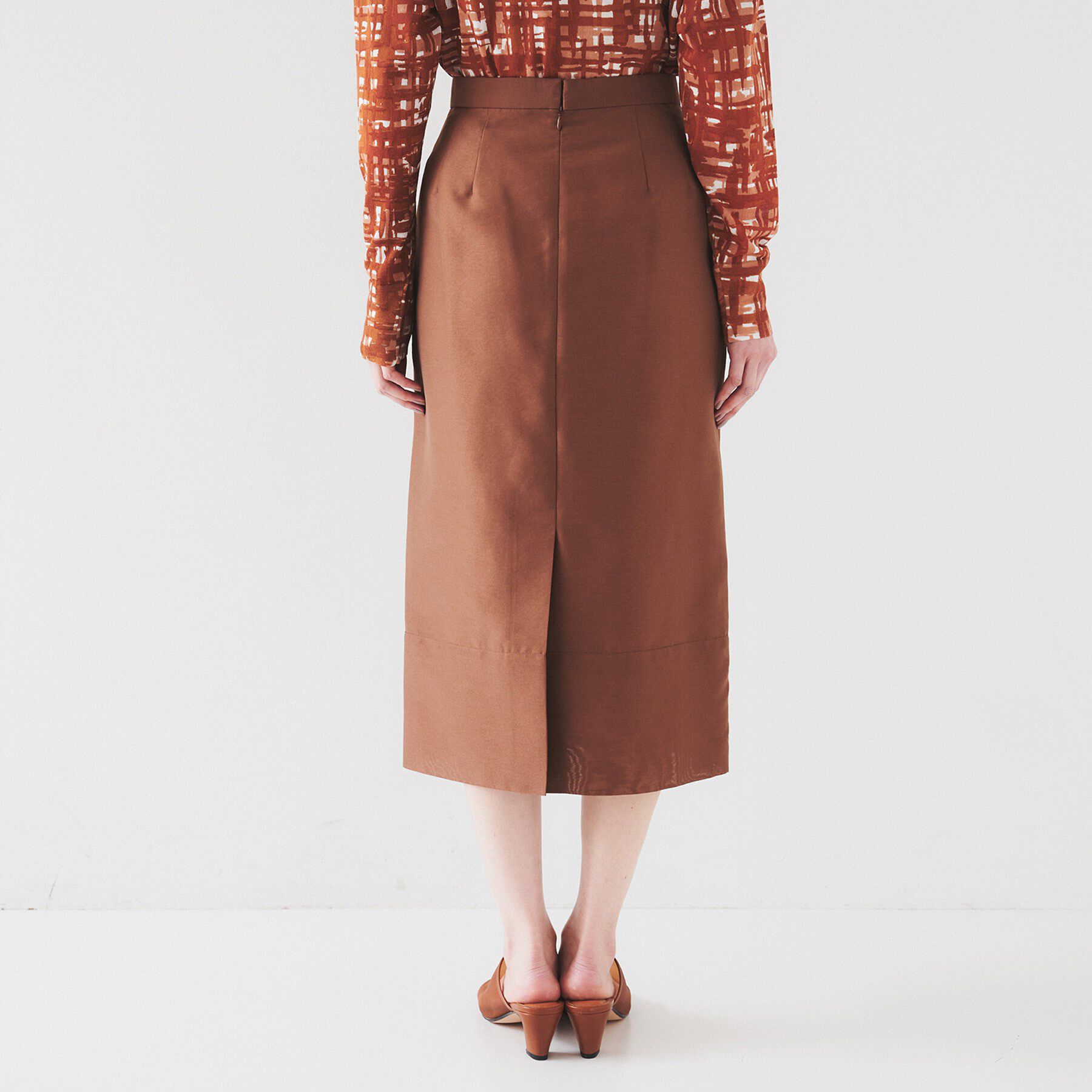 UNTITLED「【セットアップ可能】オーガンジー ペンシルスカート」|スカート|