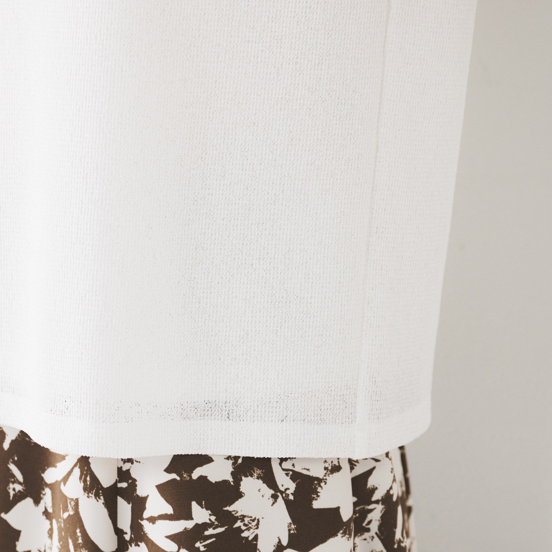 UNTITLED「【ジャージ素材】インナードッキングシアーカットソー」|Tシャツ・カットソー|