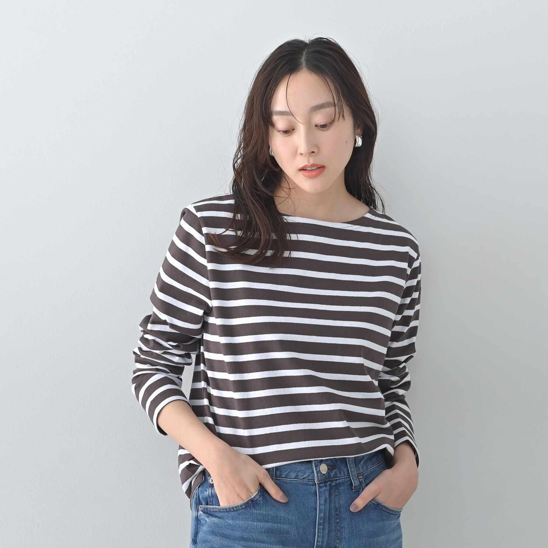 UNTITLED「【Le minor】ボーダーカットソー」|Tシャツ・カットソー|