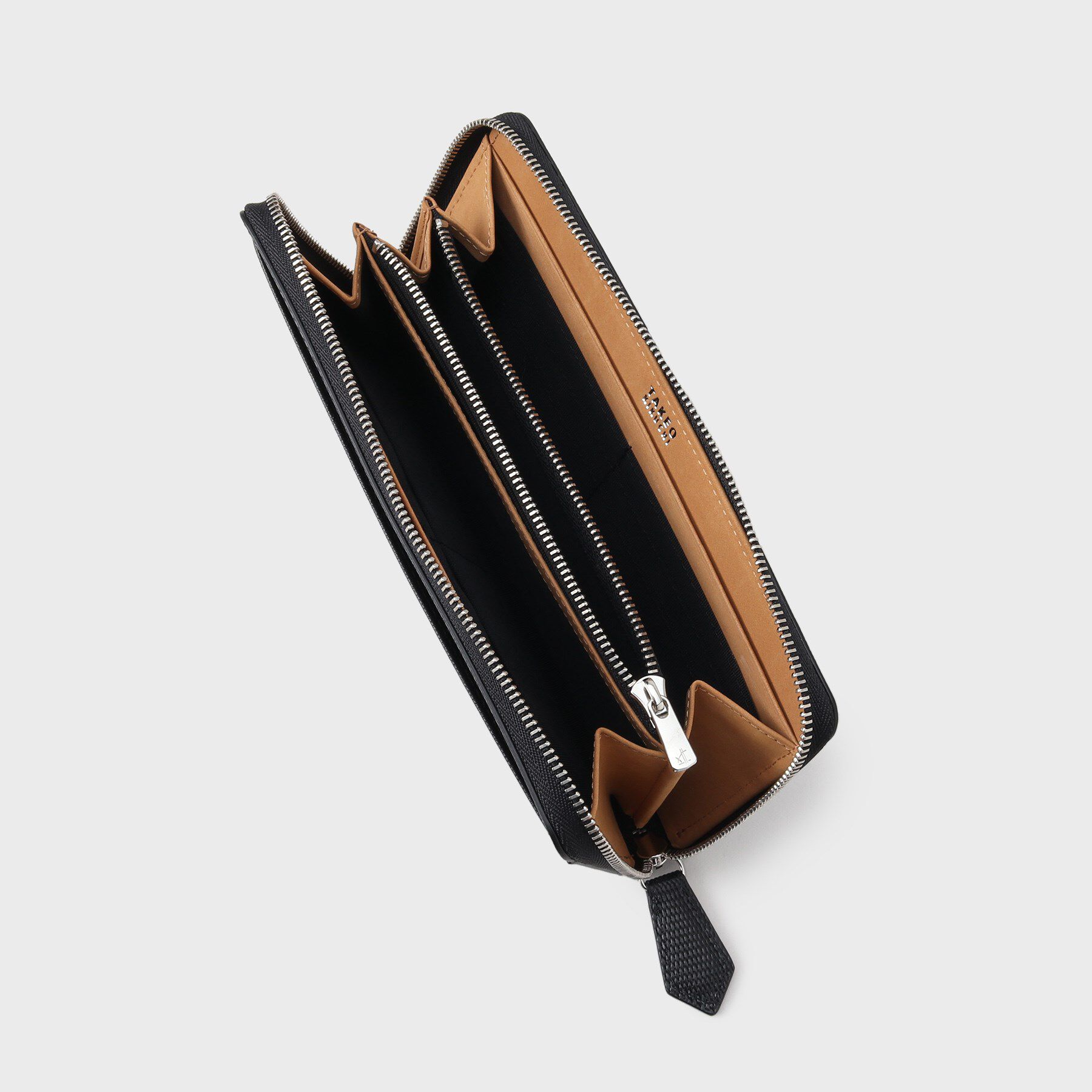 TAKEO KIKUCHI「【ソフト＆ナチュラル】ミニメッシュ レザー　ラウンドファスナー長財布」|財布|