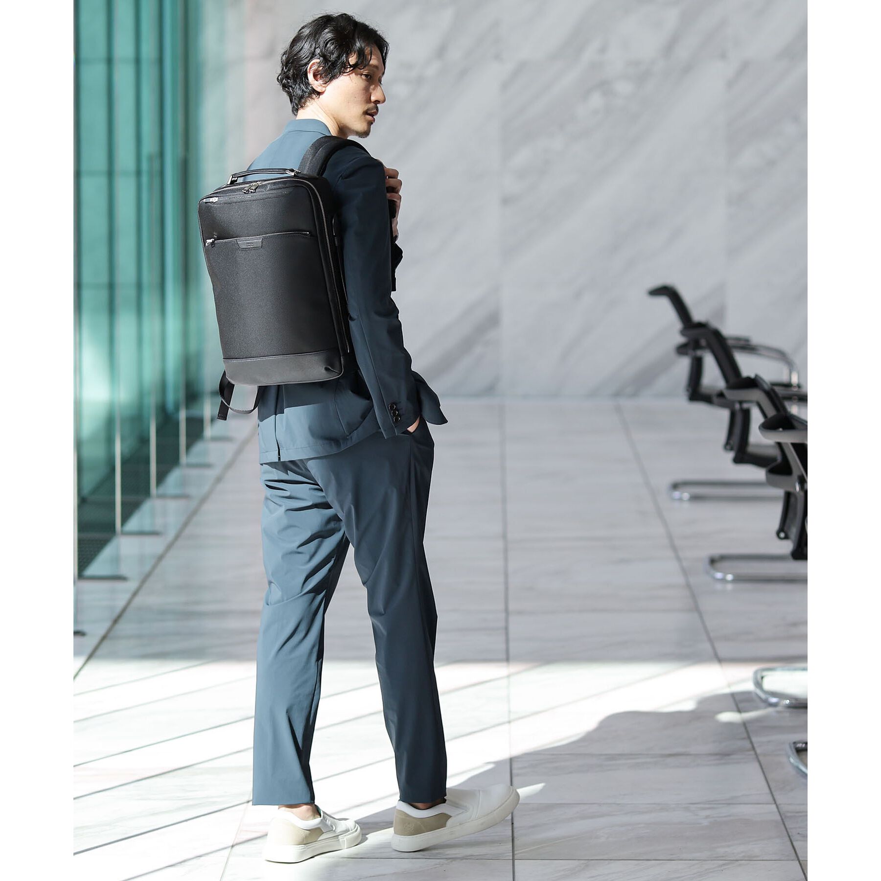 TAKEO KIKUCHI「【WEB限定】薄マチ 2WAY 大人　ビジネス バックパック」|リュック|