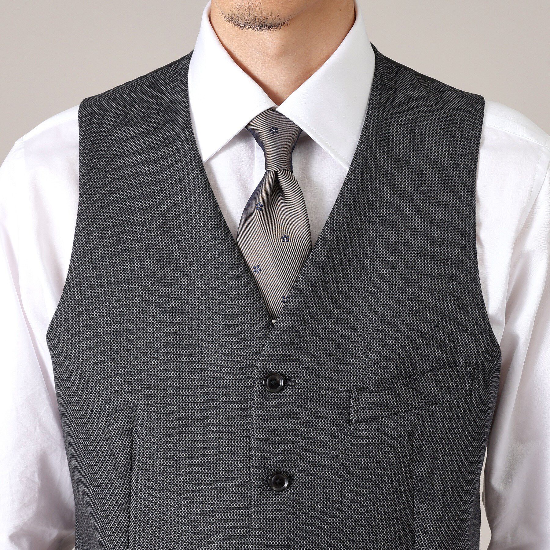 TAKEO KIKUCHI「【3ピース対応】バーズアイ ベスト」|スーツ|