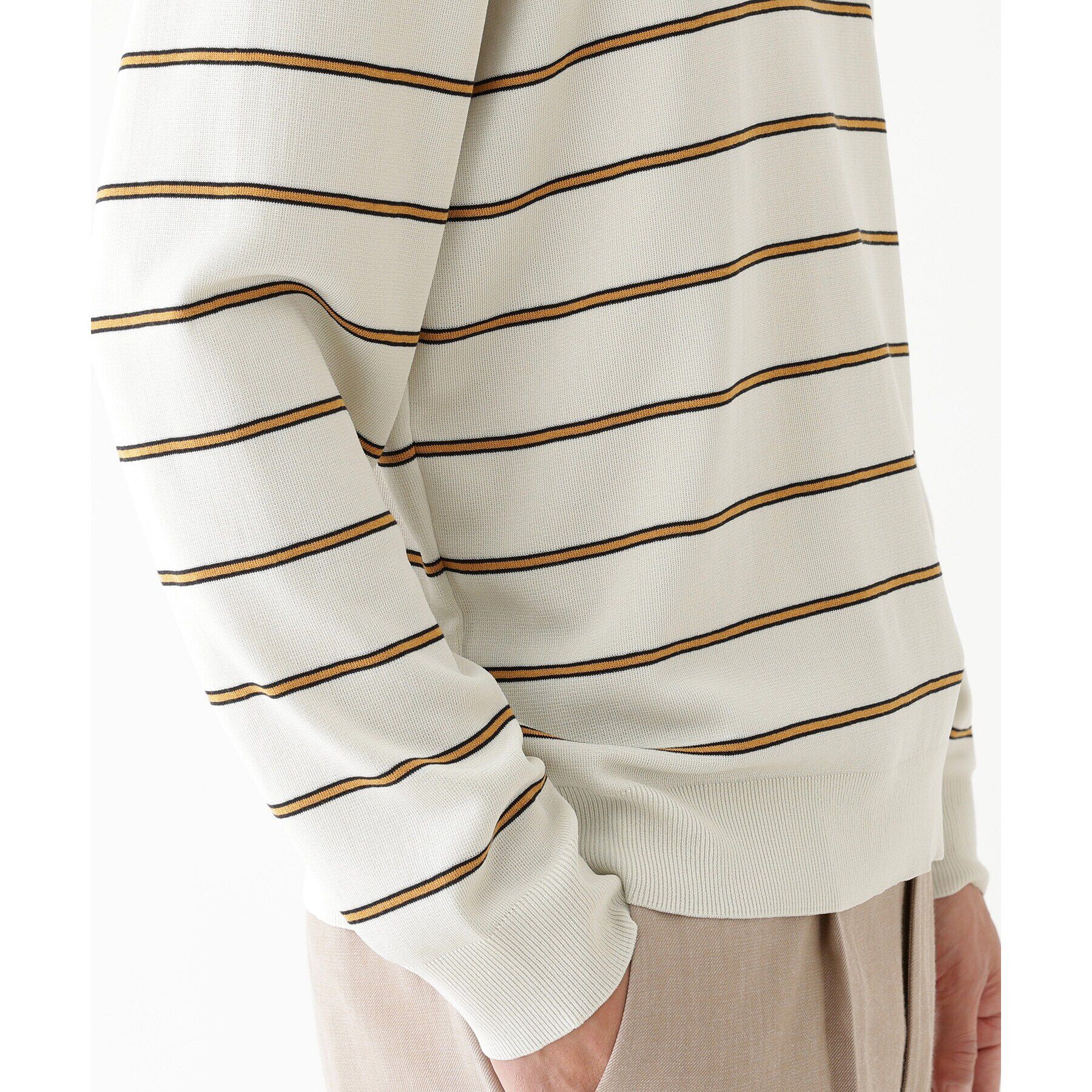 TAKEO KIKUCHI「【THE FLAGSHIP】ボーダー プルオーバー ニット」|ニット・セーター|