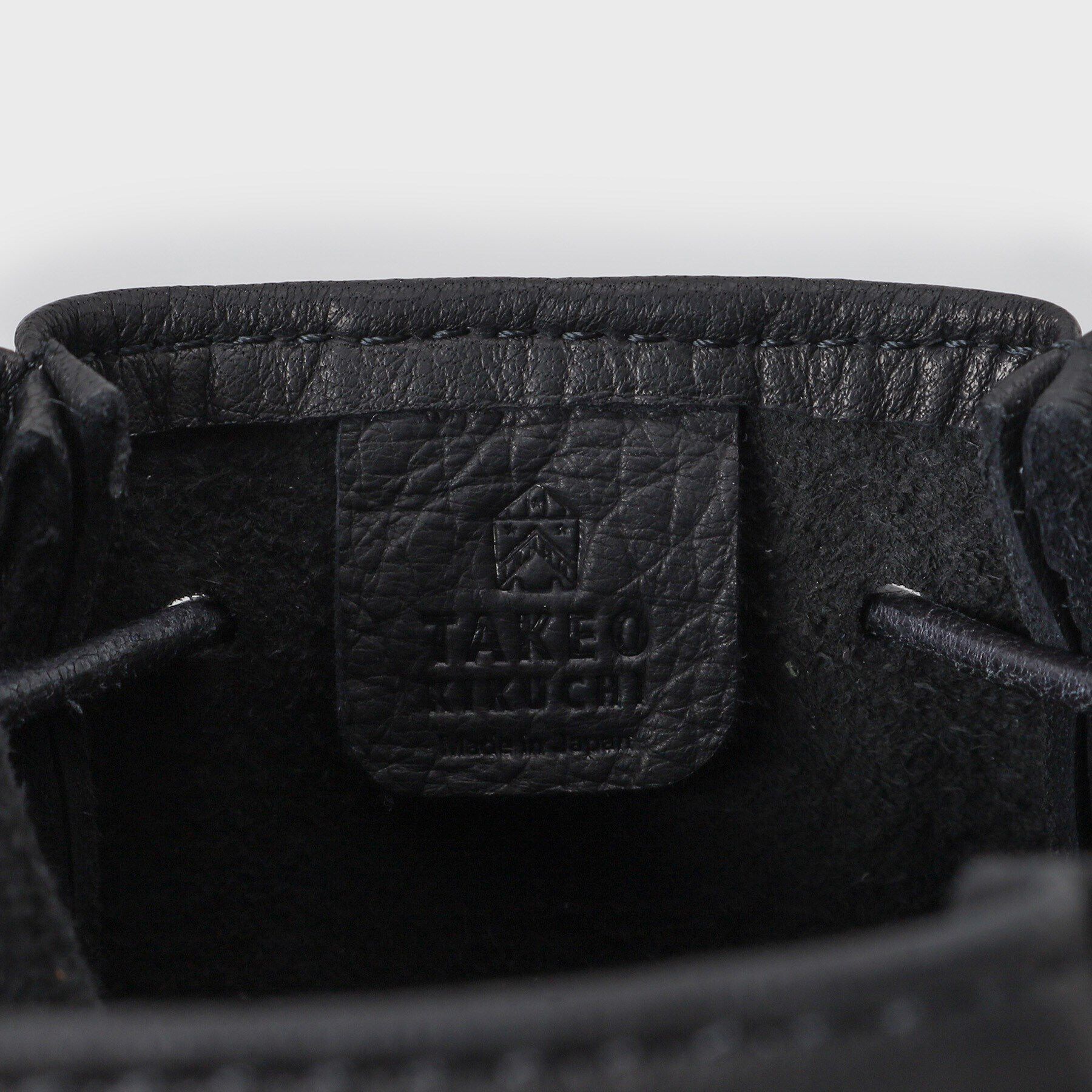 TAKEO KIKUCHI「【THE FLAGSHIP】ディアスキン ネック巾着ポーチ」|ポーチ|