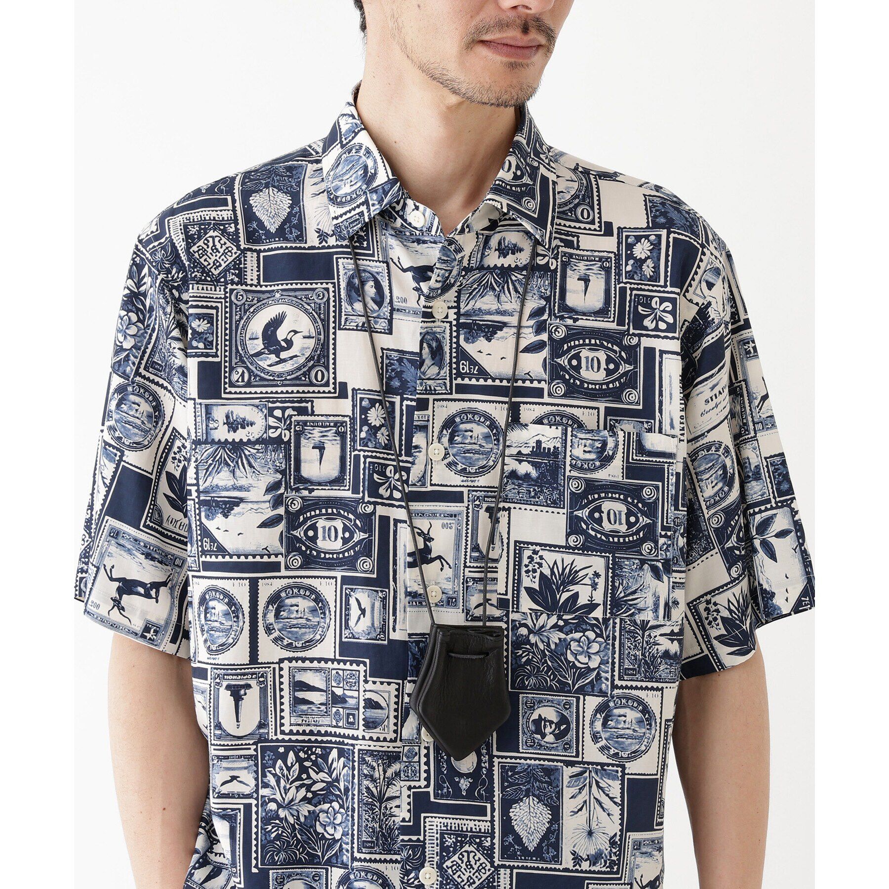 TAKEO KIKUCHI「【THE FLAGSHIP】ディアスキン ネック巾着ポーチ」|ポーチ|