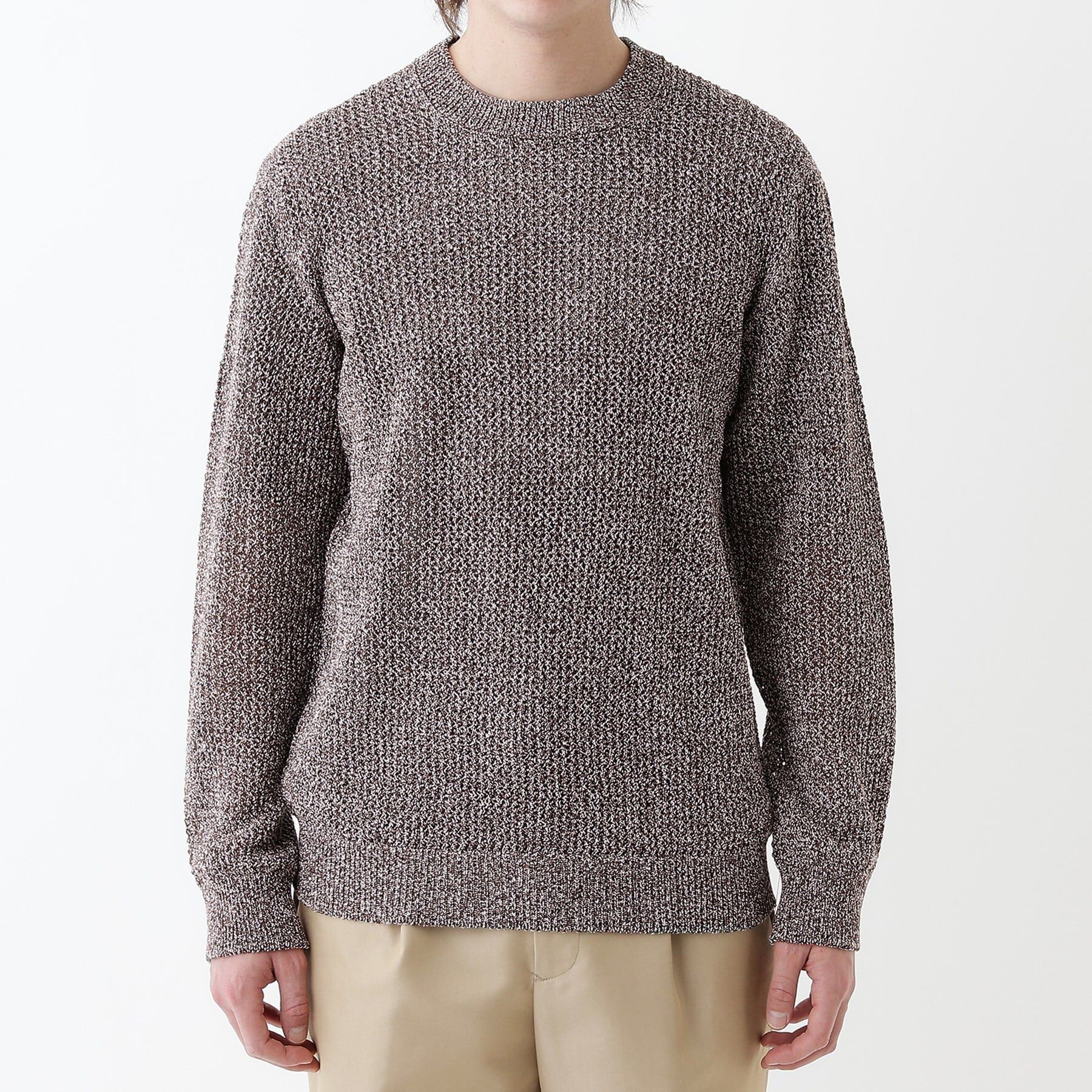 TAKEO KIKUCHI「【THE FLAGSHIP】ペーパーライク メランジニット」|ニット・セーター|