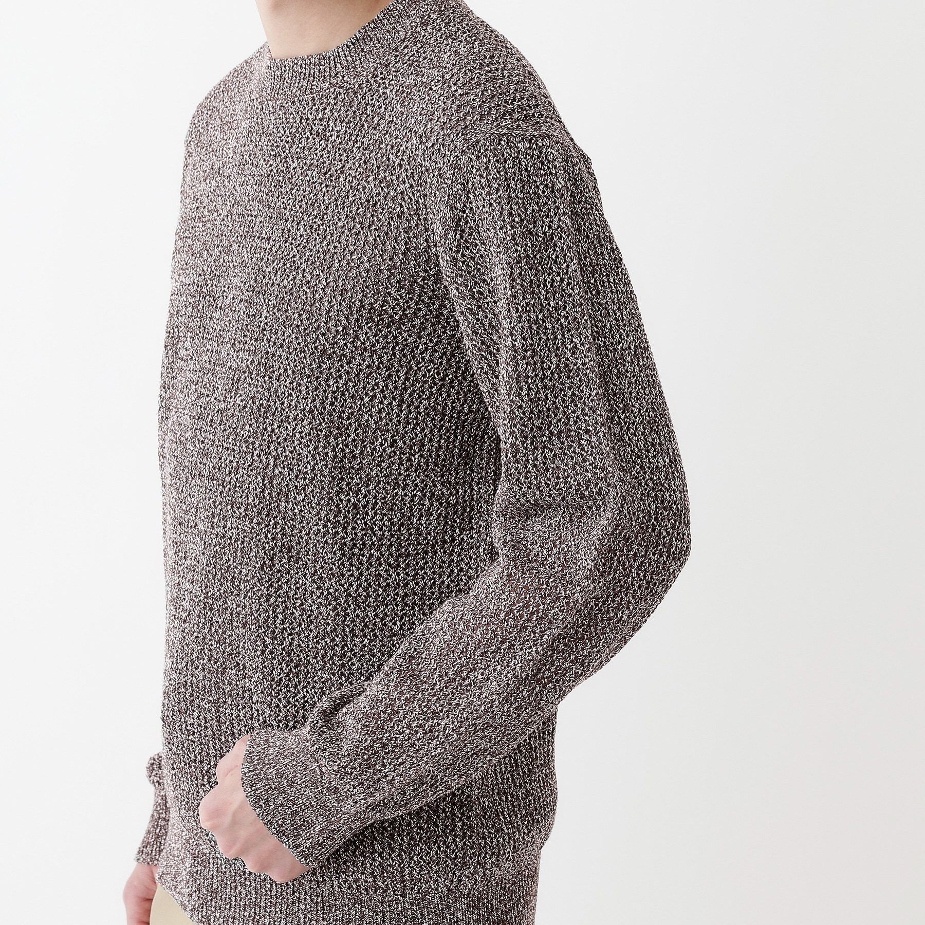 TAKEO KIKUCHI「【THE FLAGSHIP】ペーパーライク メランジニット」|ニット・セーター|