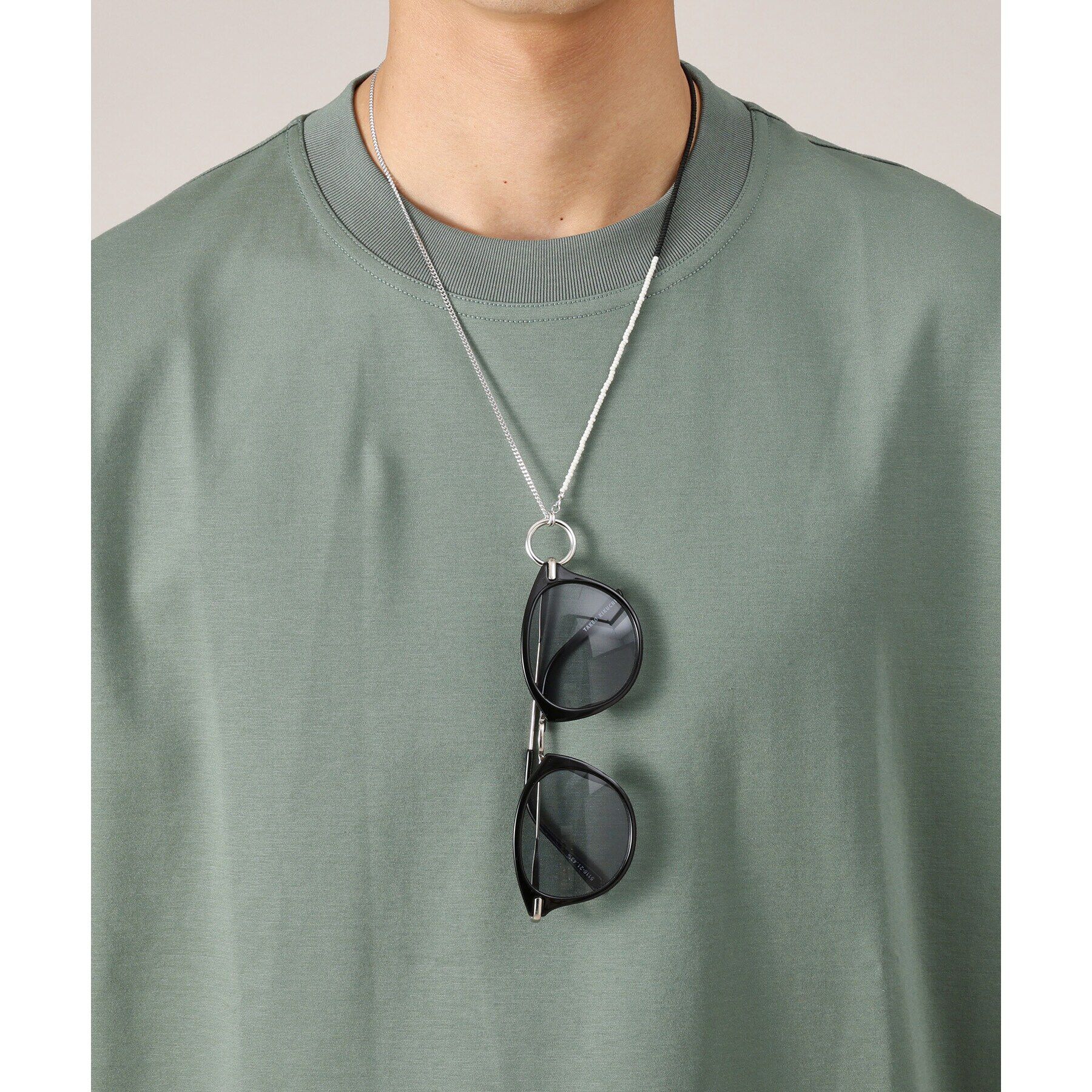 TAKEO KIKUCHI「ビーズコンビ リングネックレス」|ネックレス|