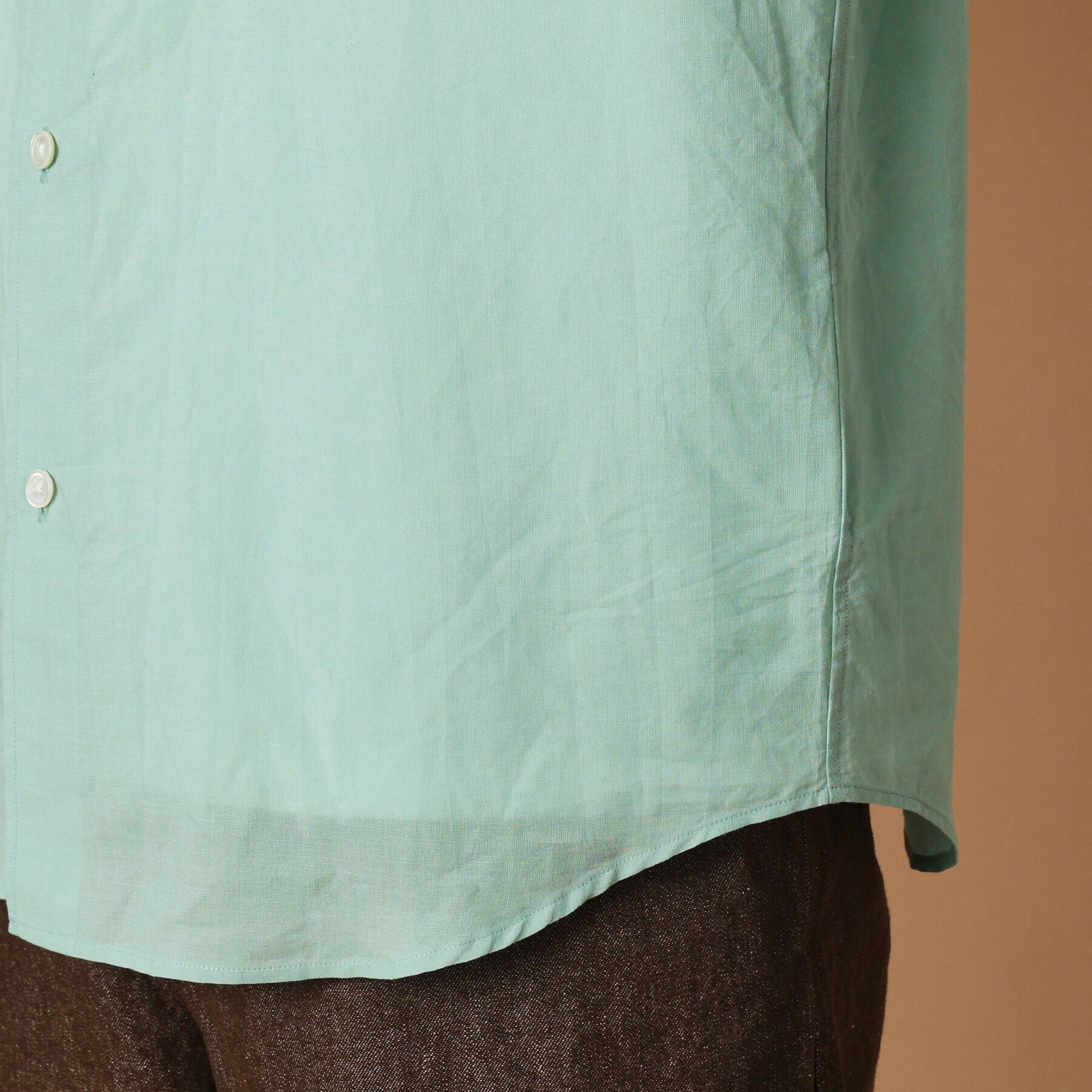 40CARATS&525「綿ラミー シアーシャツ」|シャツ・ブラウス|