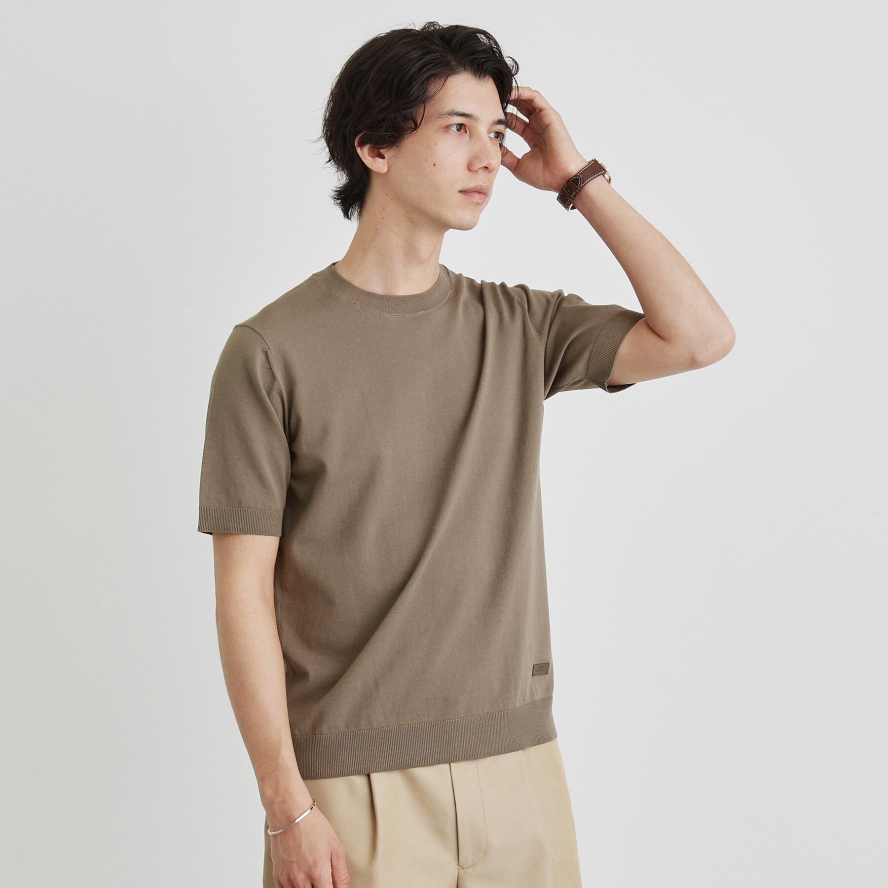 TAKEO KIKUCHI「テーラードニット プルオーバー」|Tシャツ・カットソー|