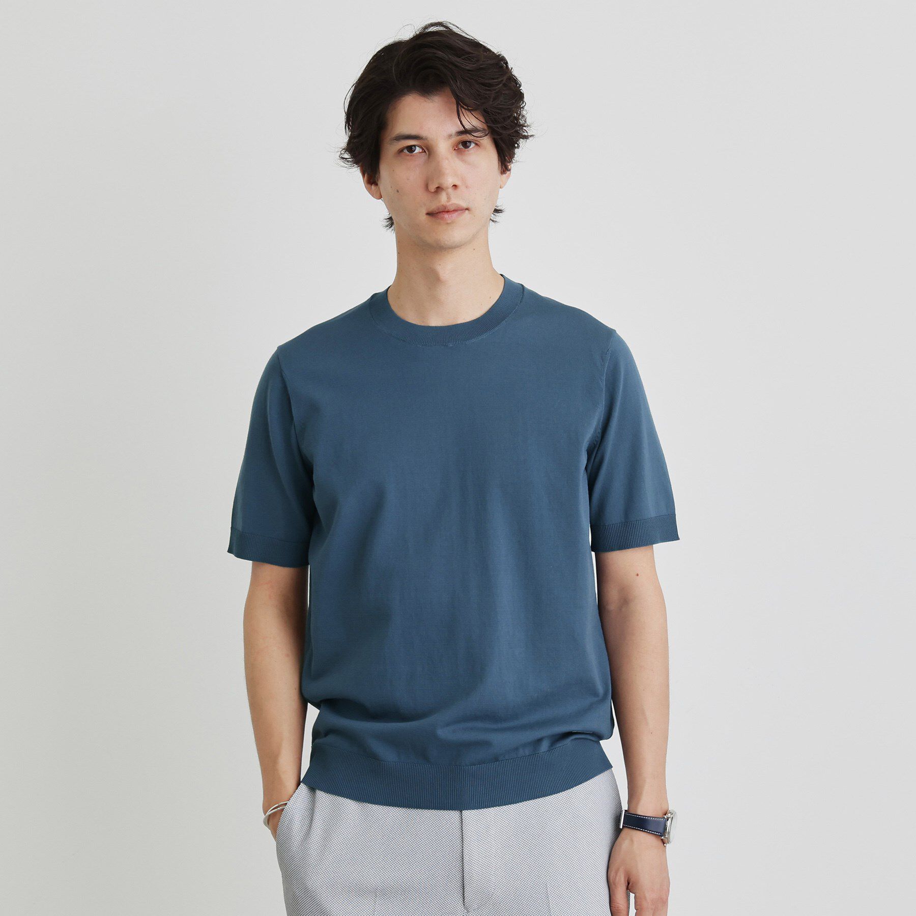 TAKEO KIKUCHI「テーラードニット プルオーバー」|Tシャツ・カットソー|