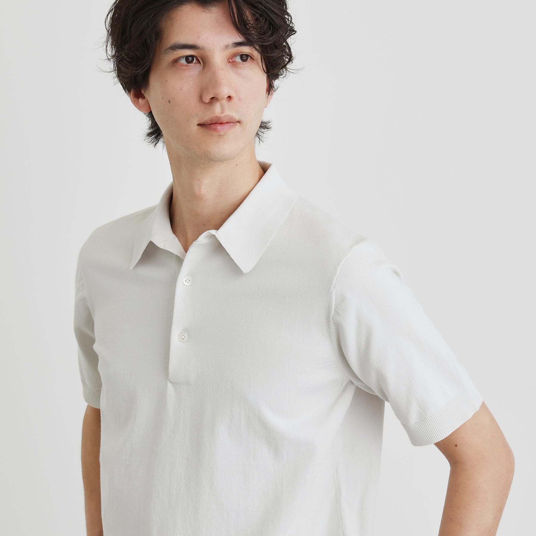 TAKEO KIKUCHI「テーラードニット ポロシャツ」|ポロシャツ|