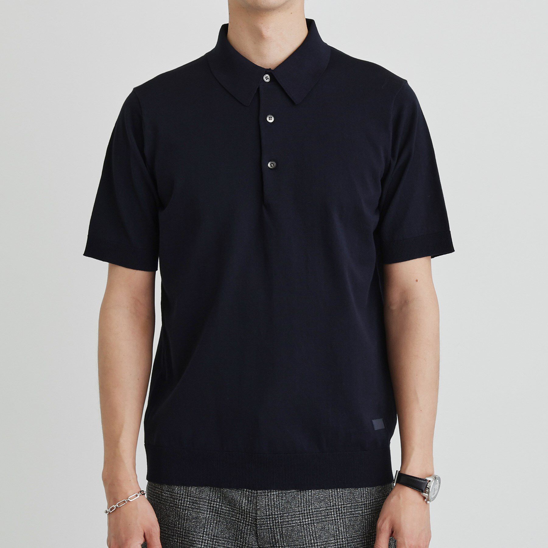 TAKEO KIKUCHI「テーラードニット ポロシャツ」|ポロシャツ|