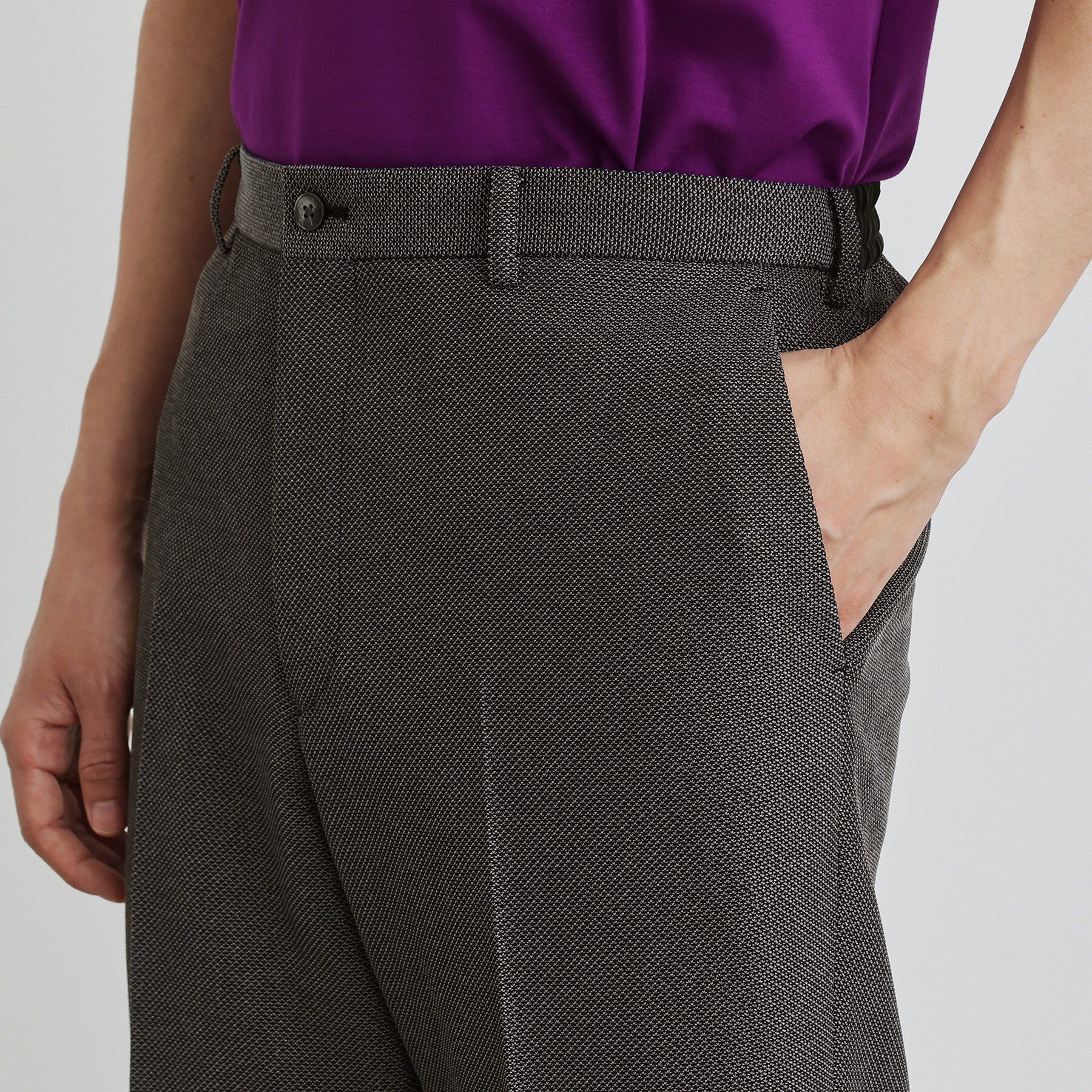 TAKEO KIKUCHI「【尾州織】後染め ドビーメッシュ イージーパンツ」|その他|