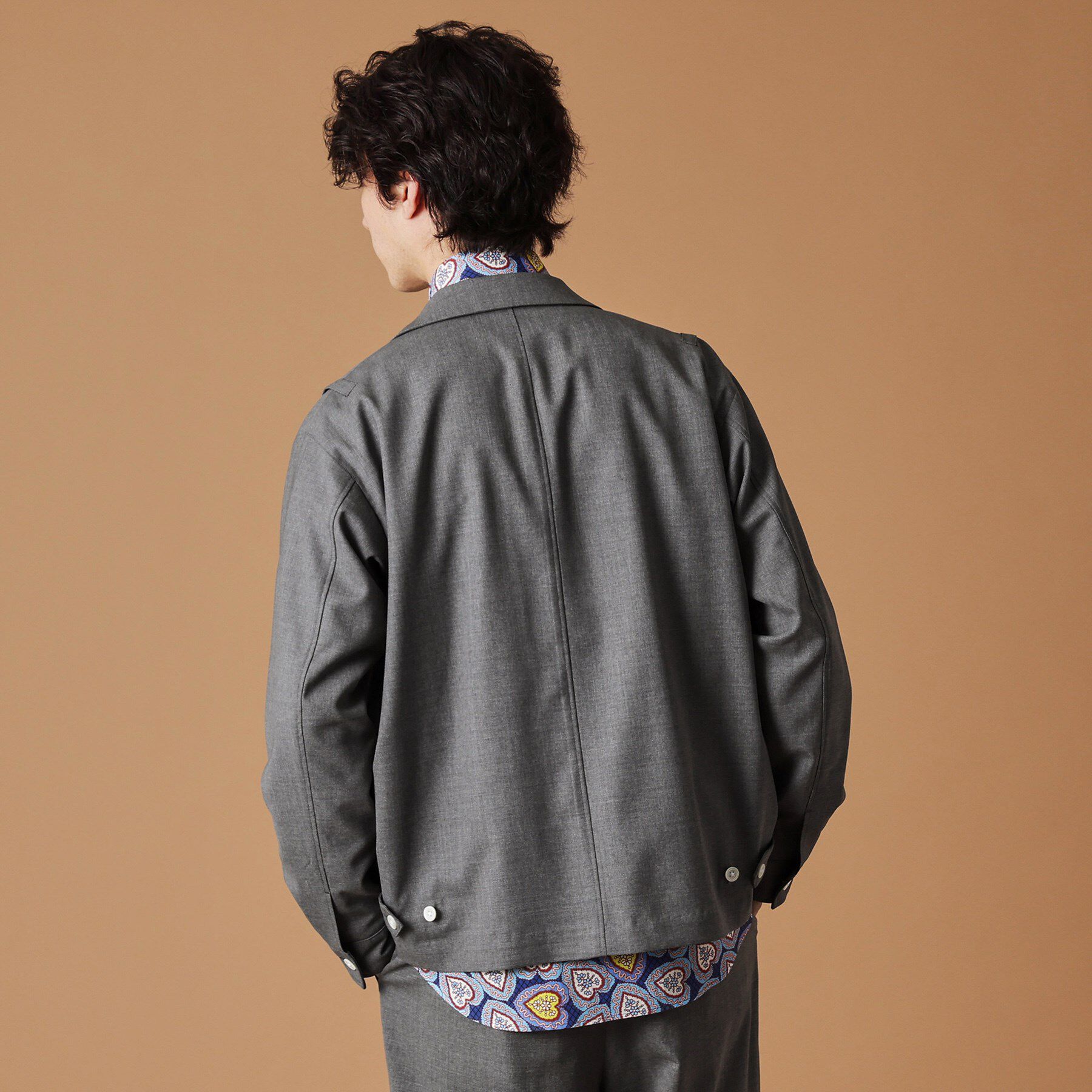 40CARATS&525「トニック グレーカバーオール」|ブルゾン・スタジャン|