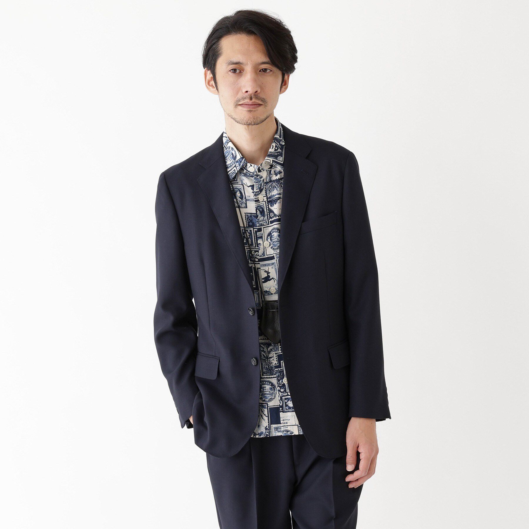 TAKEO KIKUCHI「【THE FLAGSHIP】メッシュ ジャケット」|テーラードジャケット|ネイビー(094)