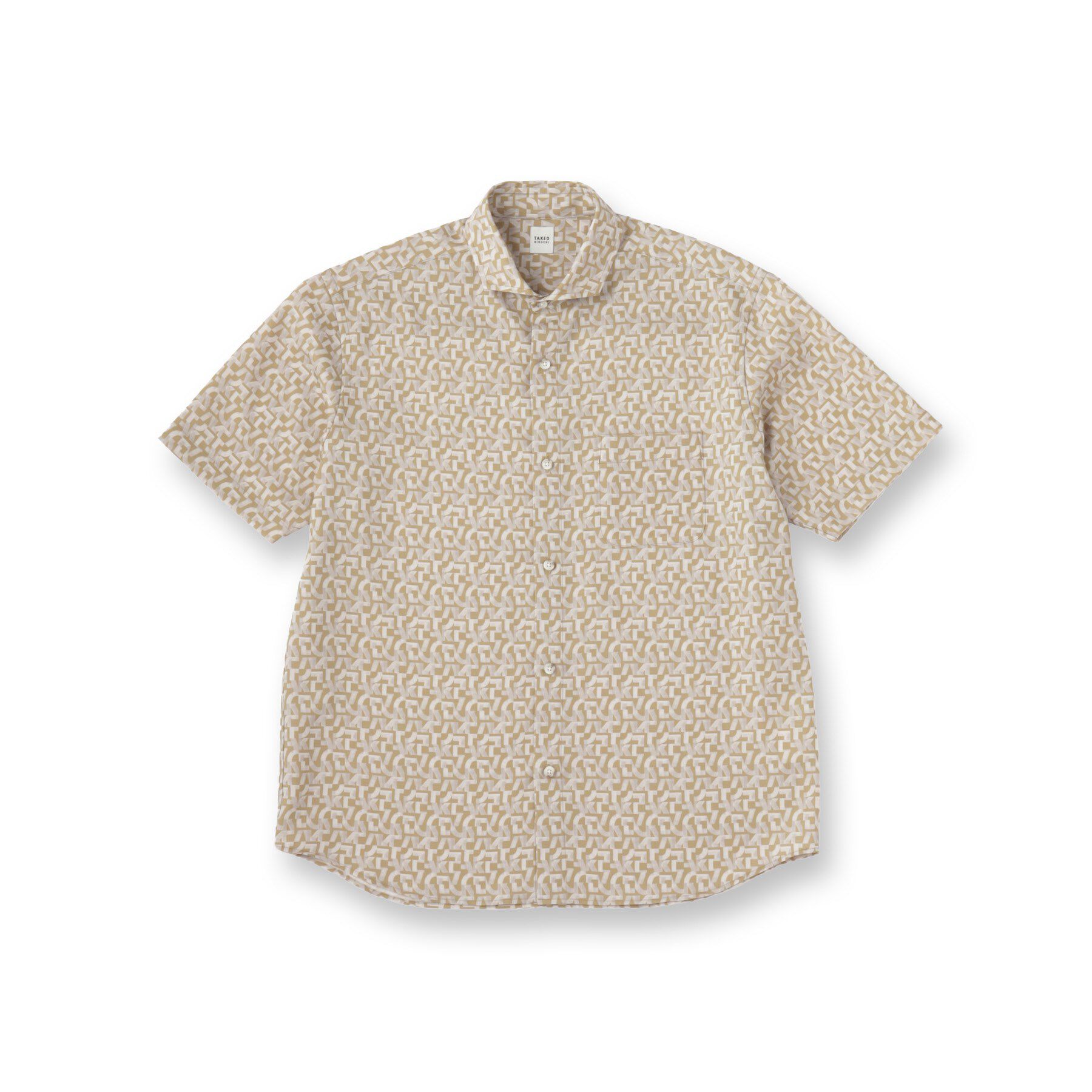 TAKEO KIKUCHI「マイクロパズル柄 半袖シャツ」|シャツ・ブラウス|