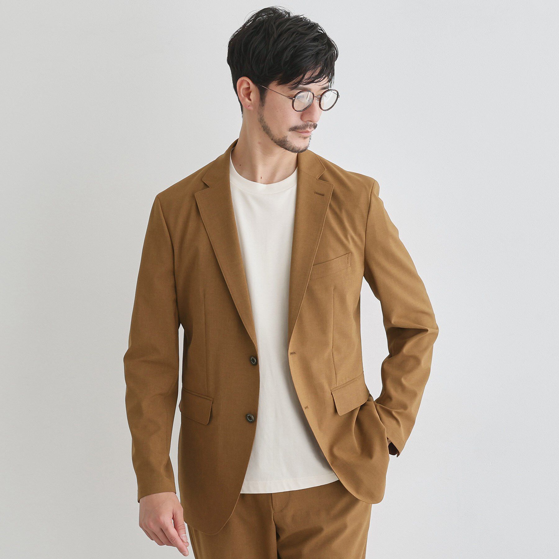 TAKEO KIKUCHI「【LIMITED】吸水速乾セットアップ／背抜きジャケット＆イージーパンツ」|スーツ|