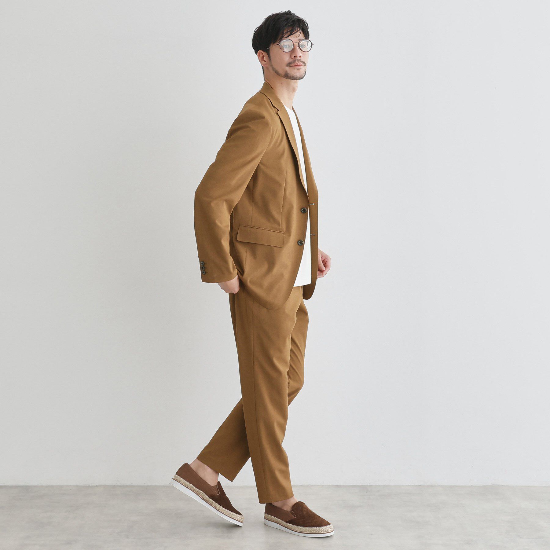 TAKEO KIKUCHI「【LIMITED】吸水速乾セットアップ／背抜きジャケット＆イージーパンツ」|スーツ|