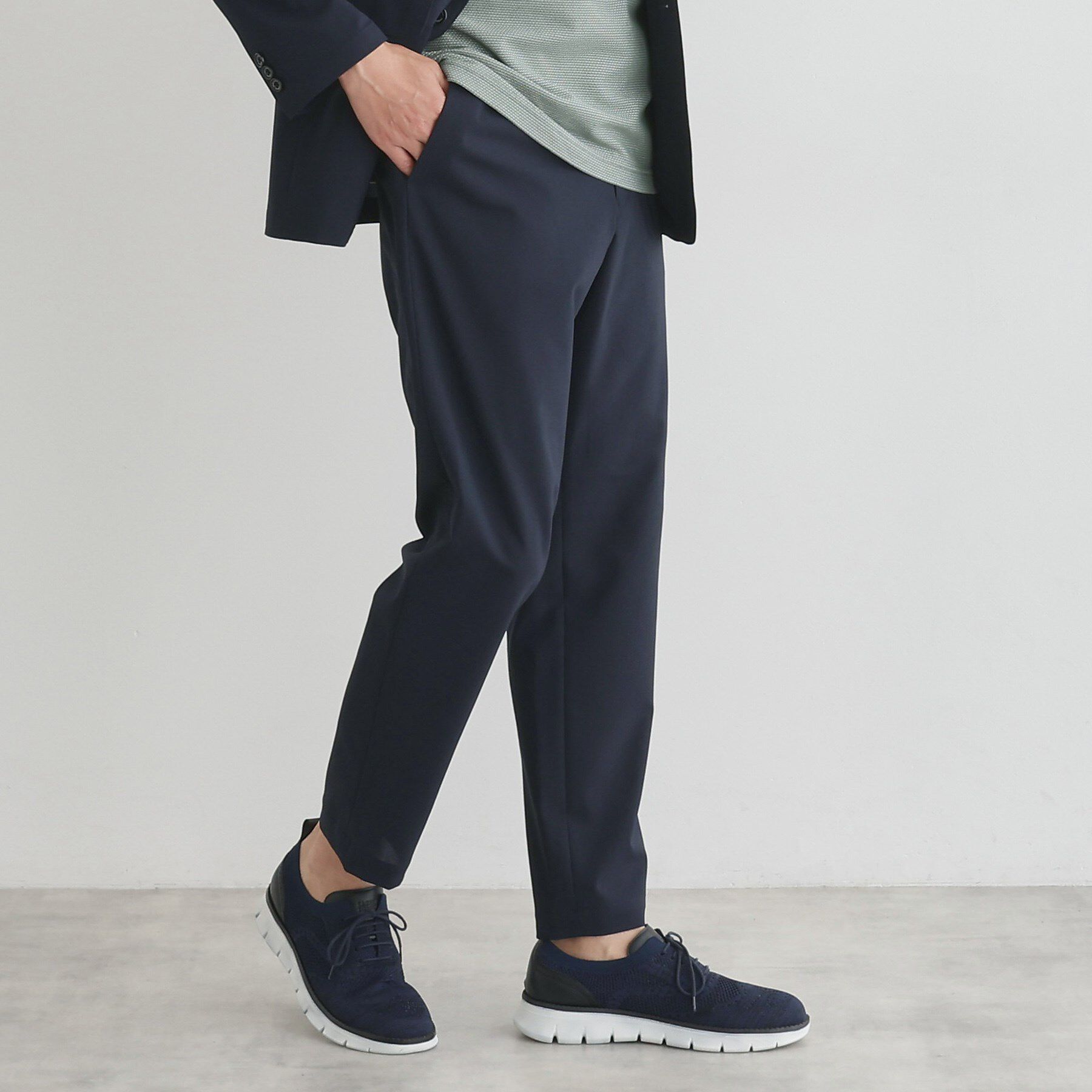 TAKEO KIKUCHI「【LIMITED】吸水速乾セットアップ／背抜きジャケット＆イージーパンツ」|スーツ|