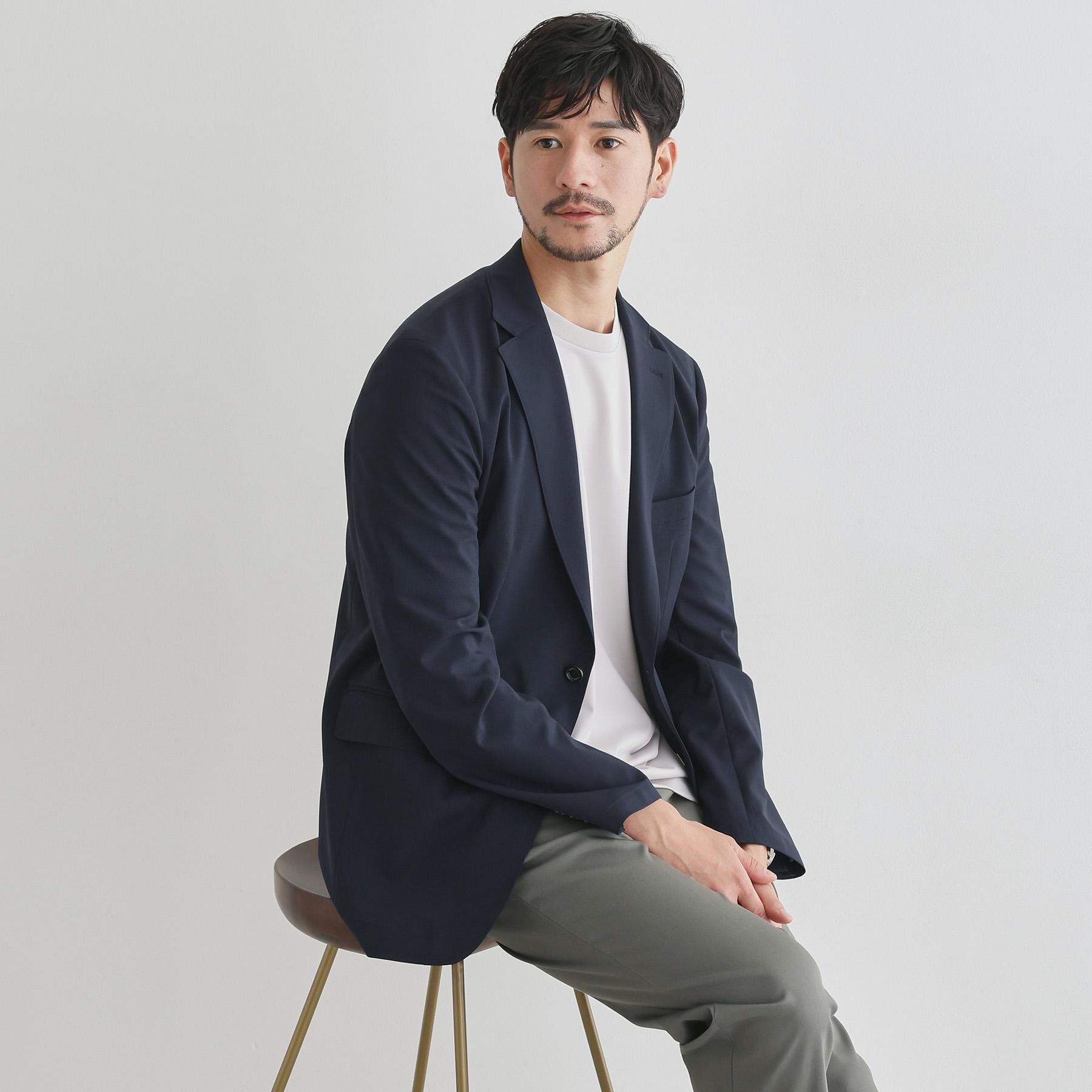TAKEO KIKUCHI「【LIMITED】吸水速乾セットアップ／背抜きジャケット＆イージーパンツ」|スーツ|
