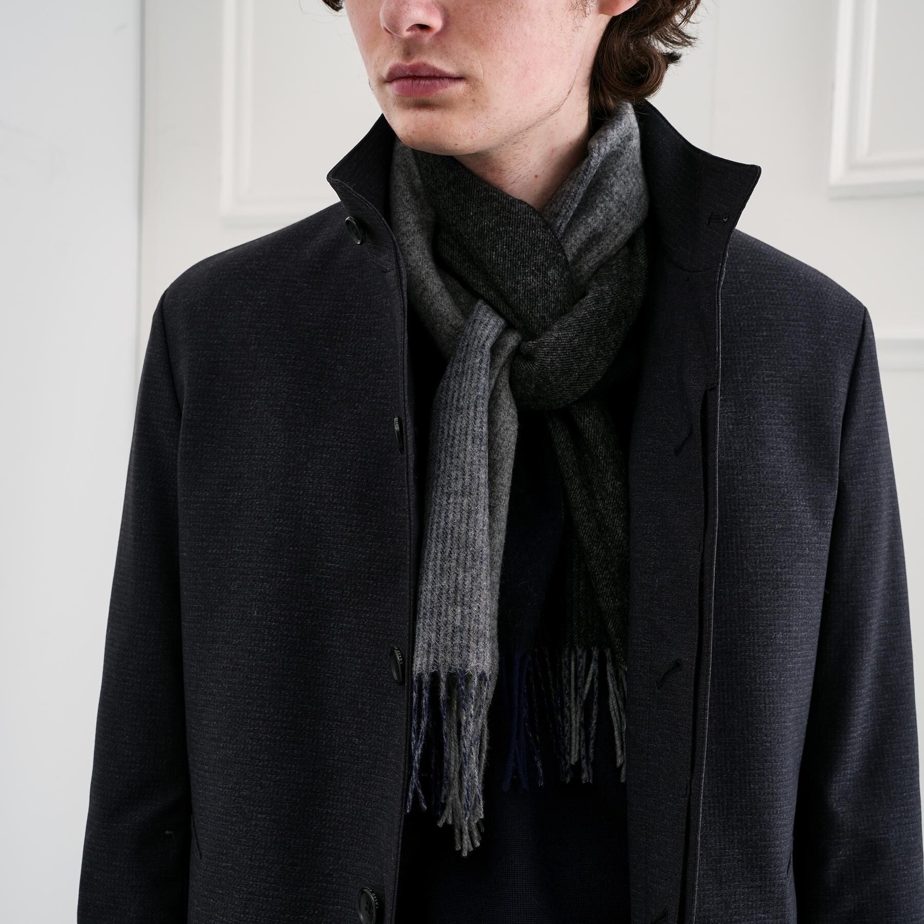 TAKEO KIKUCHI「【洗えるウールカシミヤ】グラデーションマフラー」|ストール|