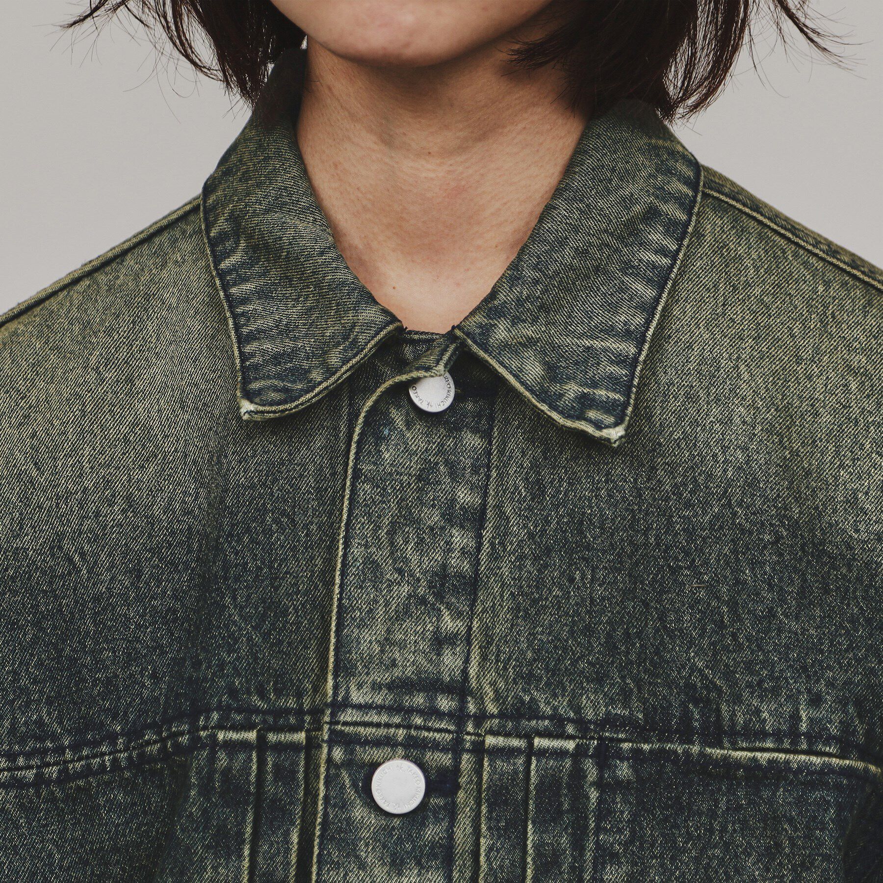 tk.TAKEO KIKUCHI「ウォッシュドカラーデニムブルゾン」|デニムジャケット|