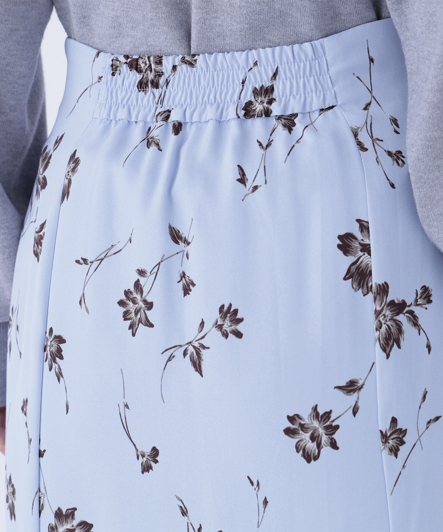  「プリントヘム切替マーメイドスカート」|スカート|