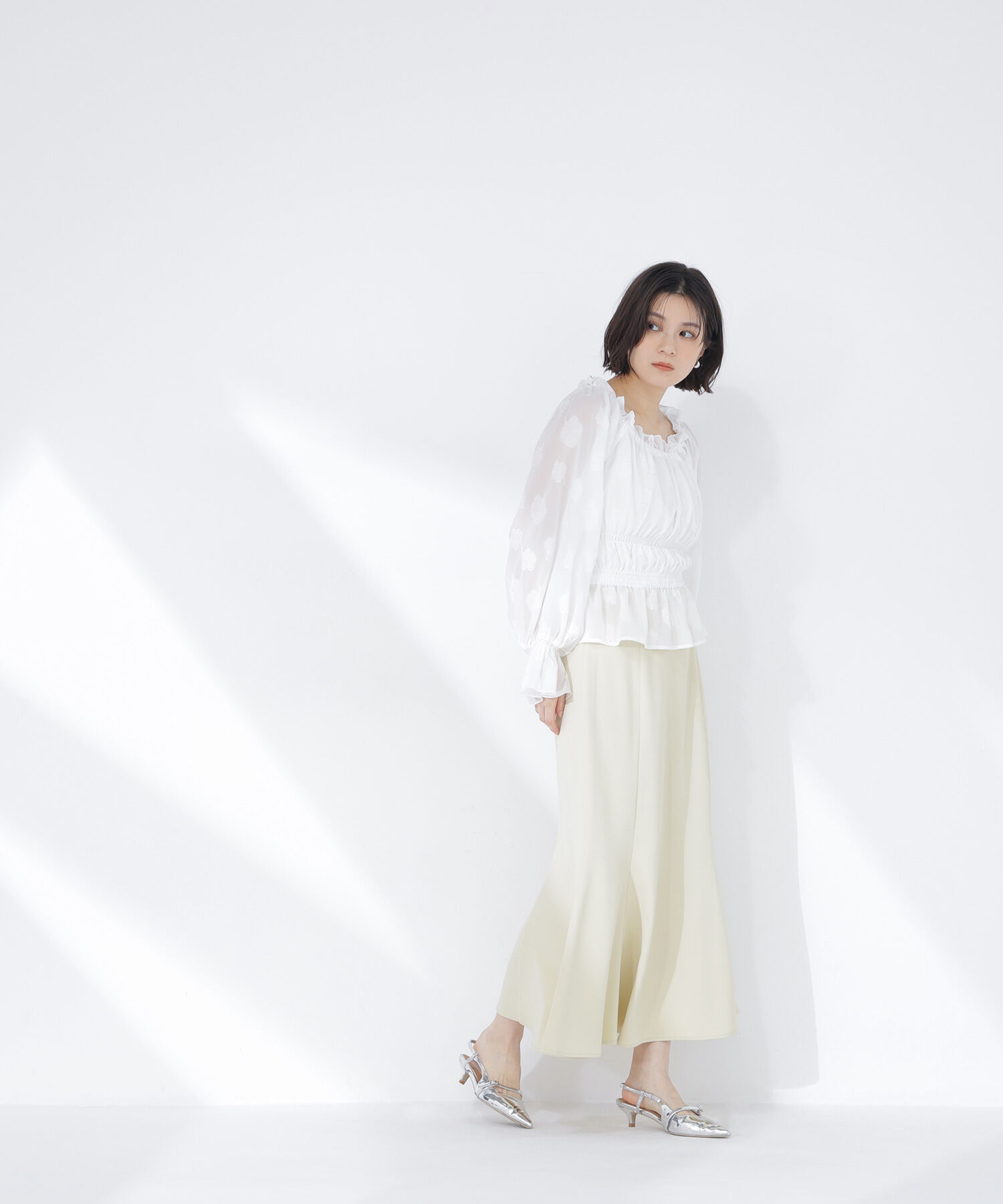  「フラワージャガードブラウス」|シャツ・ブラウス|