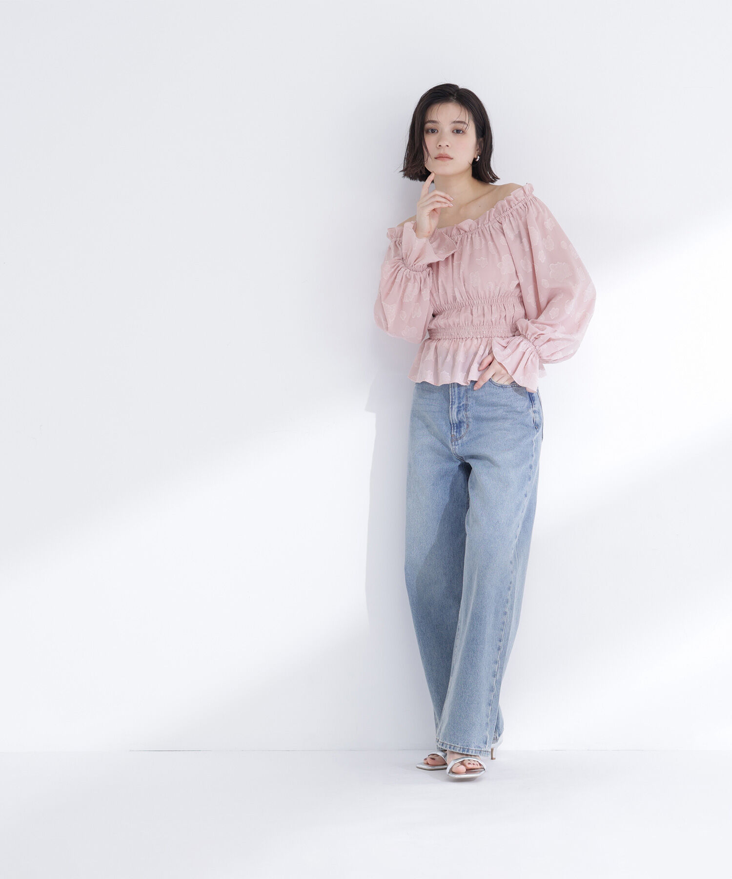  「フラワージャガードブラウス」|シャツ・ブラウス|