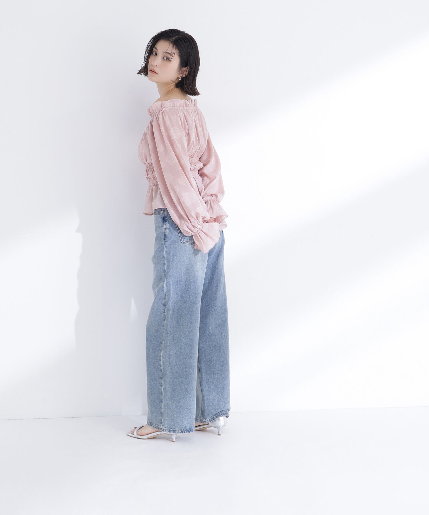  「フラワージャガードブラウス」|シャツ・ブラウス|