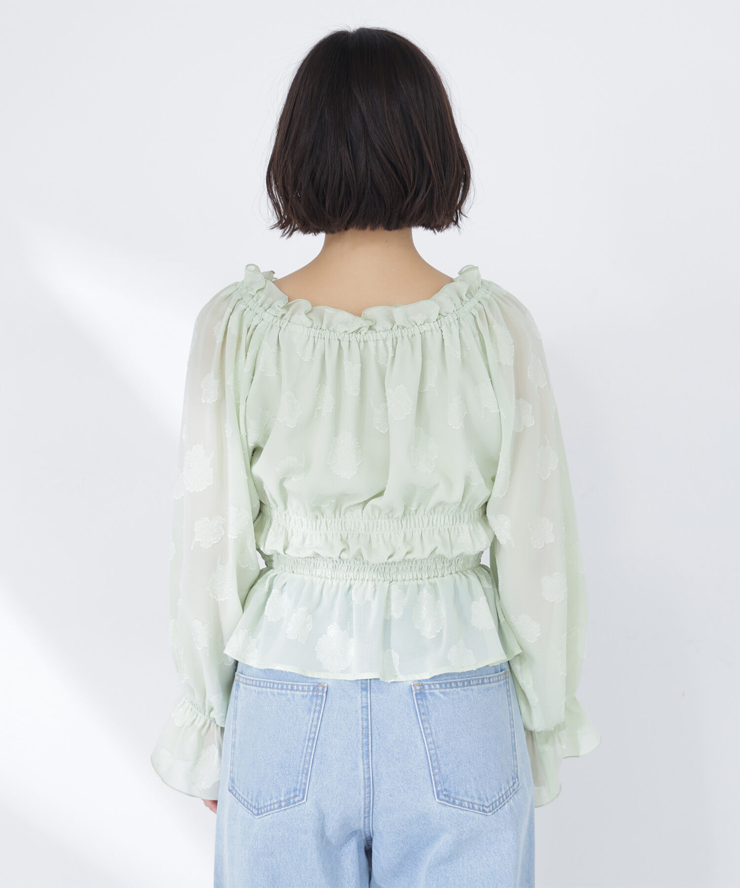  「フラワージャガードブラウス」|シャツ・ブラウス|