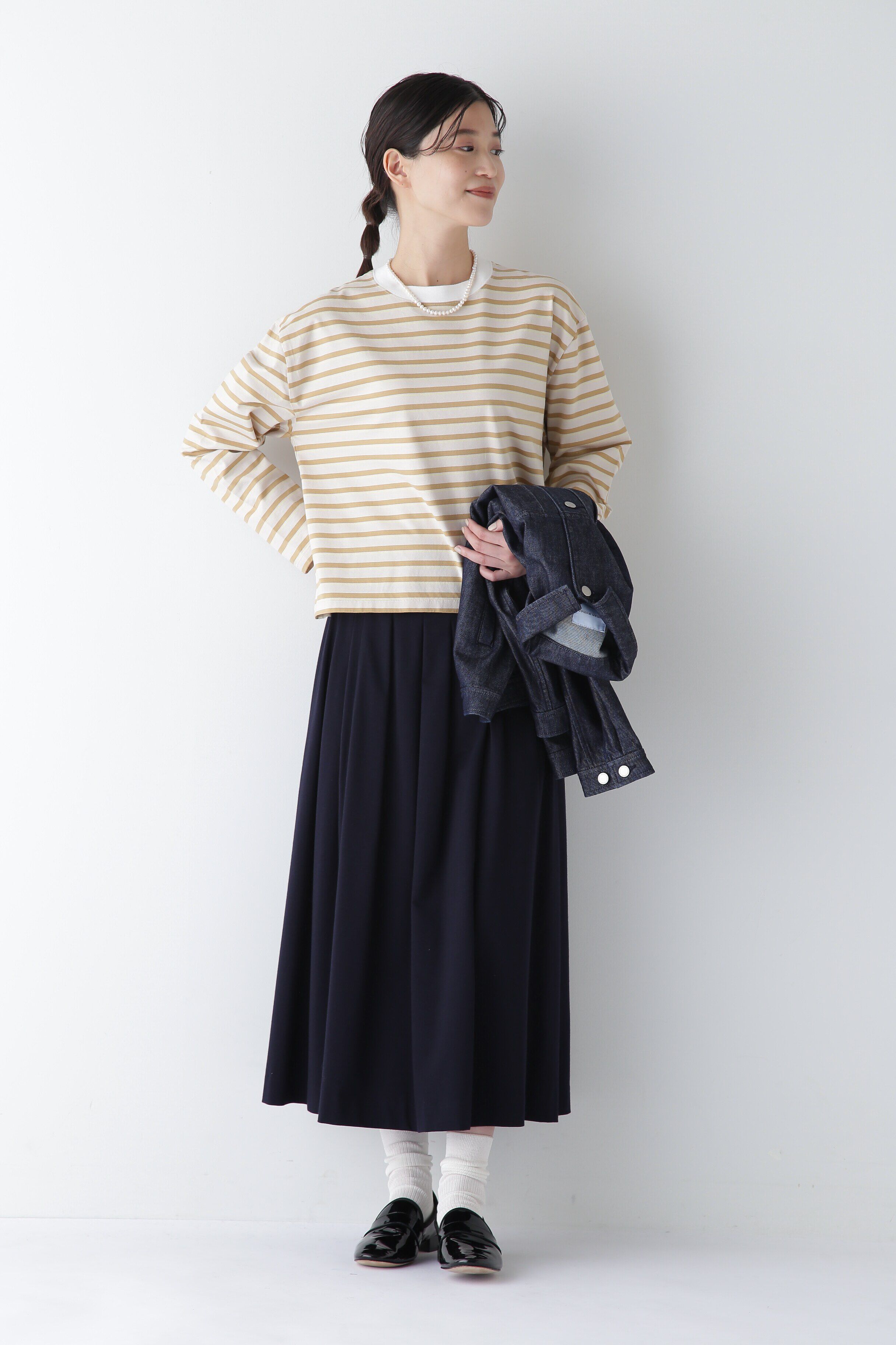  「◆ボーダーボックスＴシャツ」|Tシャツ・カットソー|