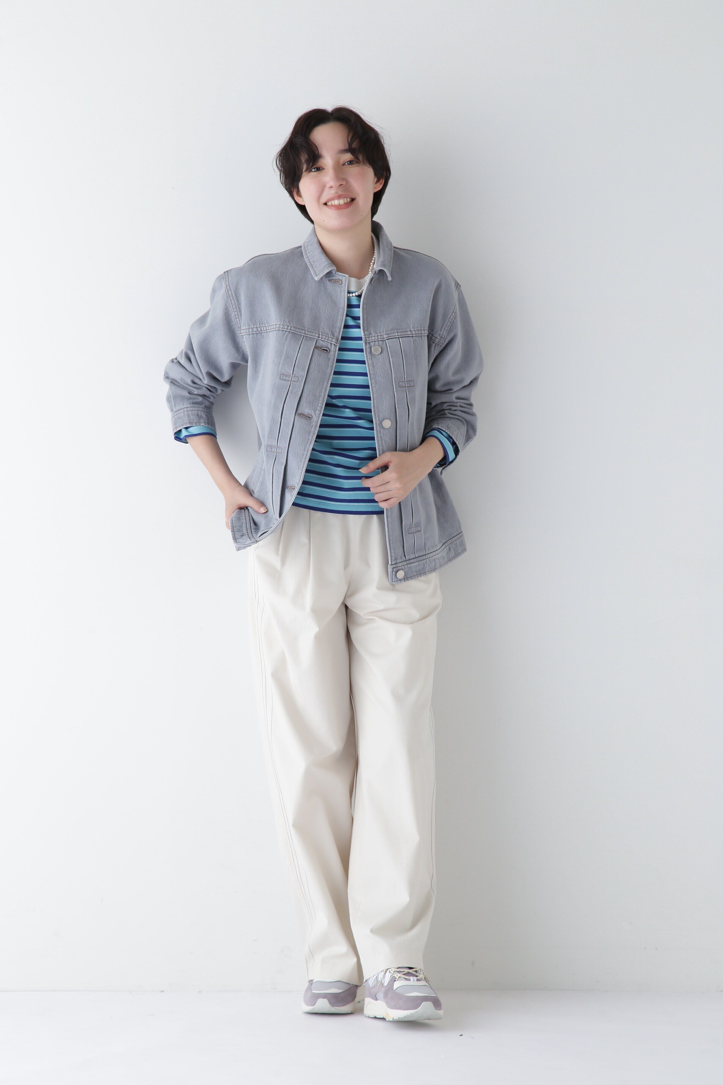  「◆ボーダーボックスＴシャツ」|Tシャツ・カットソー|