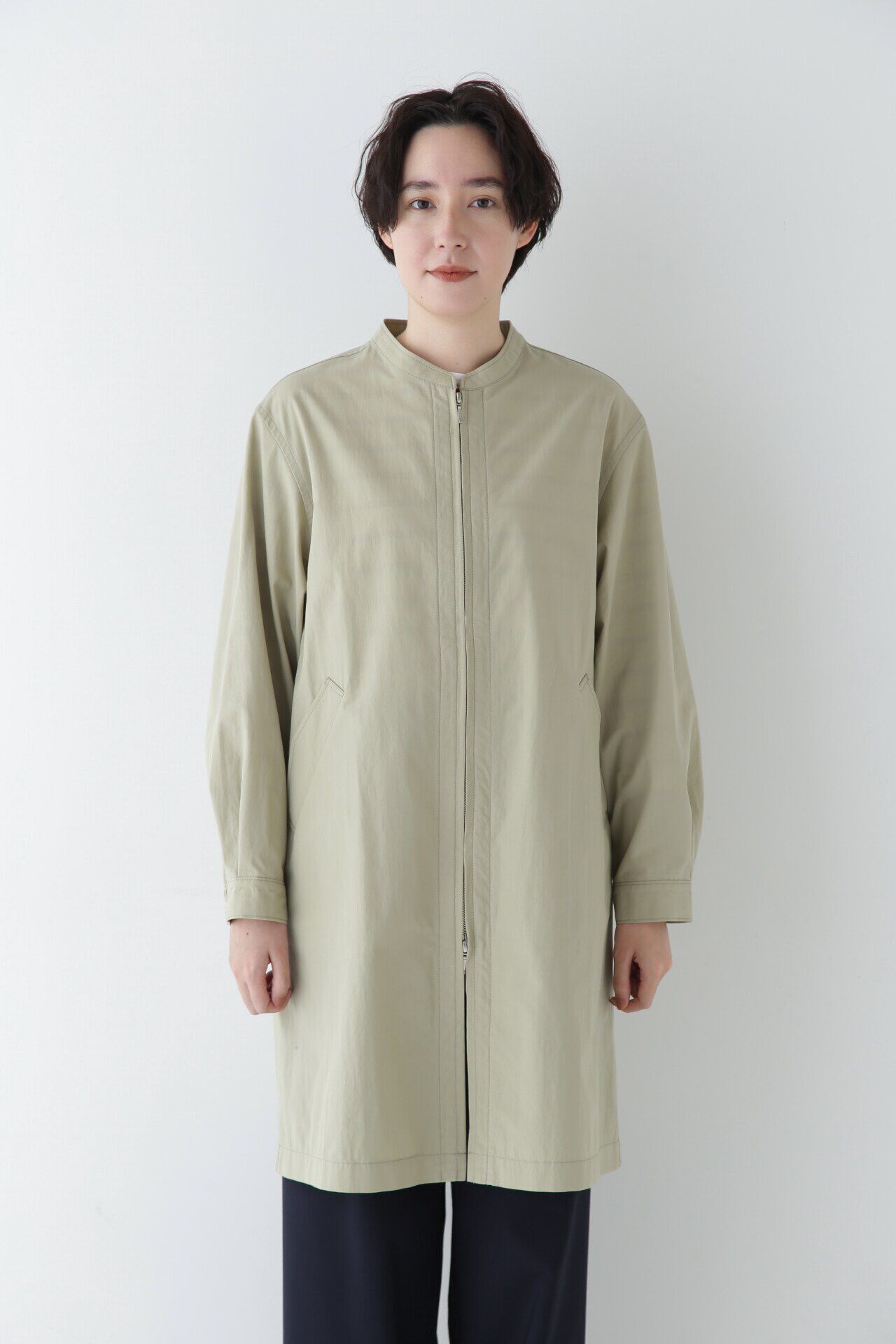  「◆コットンナイロンダンプスタンドカラーコート」|その他|