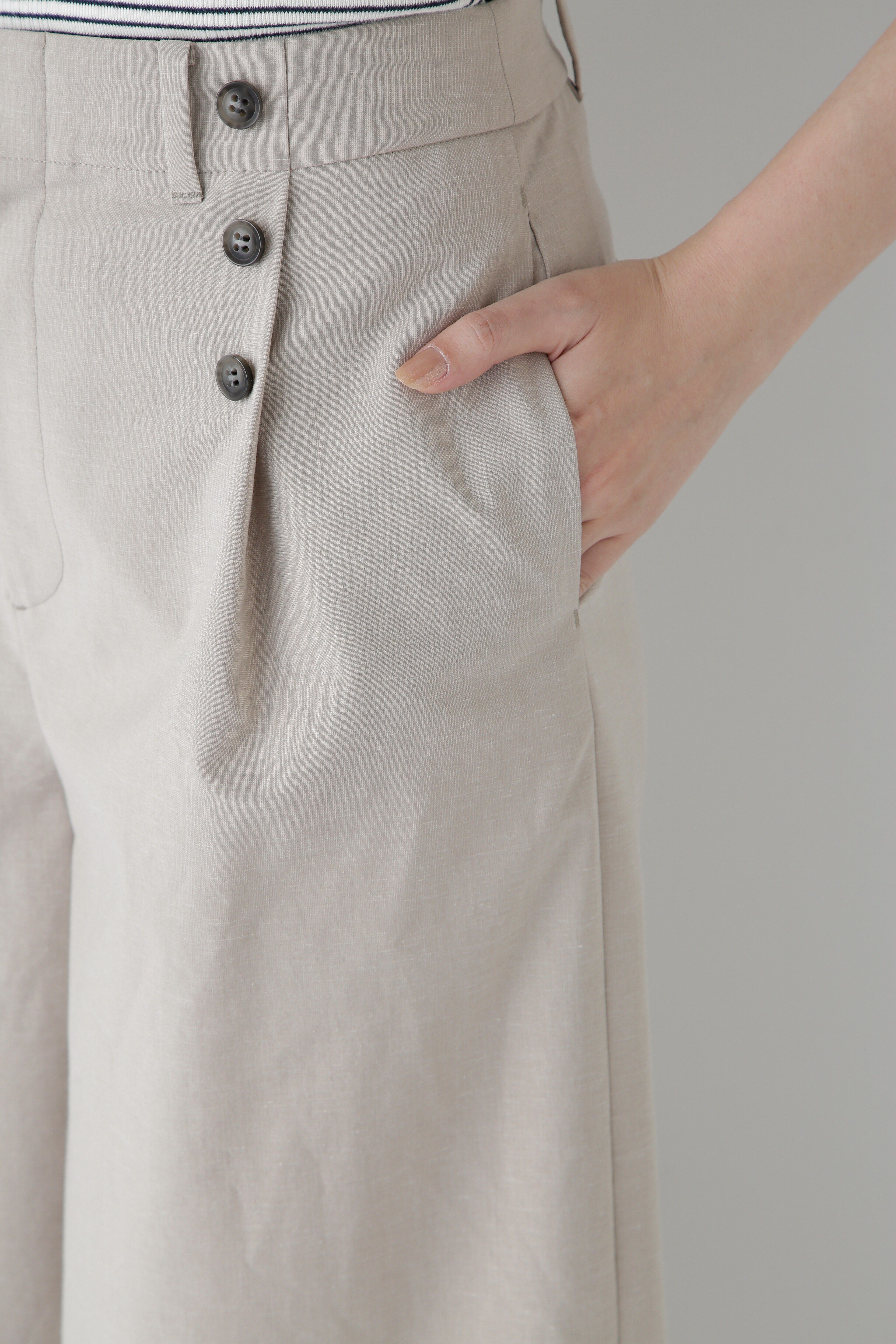  「◆コットンポリレーヨンリネンマリンパンツ」|その他|