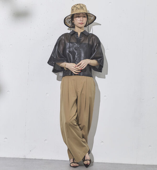 Doux archives「シアーチンツドルマンシャツ」|シャツ・ブラウス|