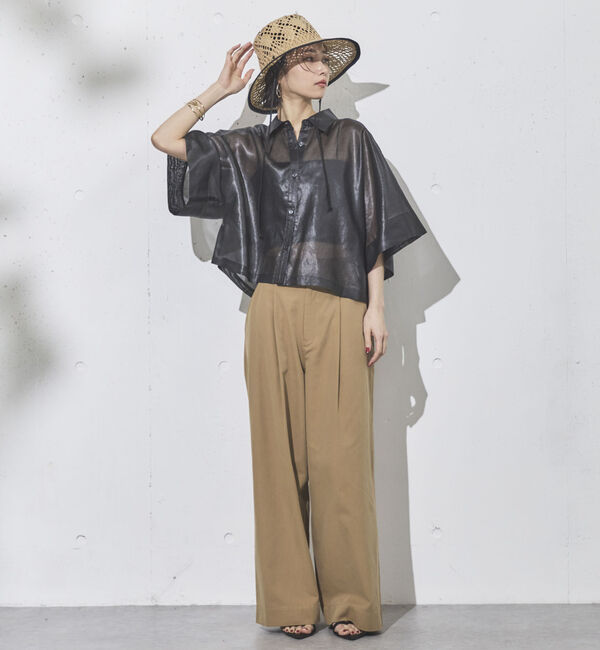 Doux archives「シアーチンツドルマンシャツ」|シャツ・ブラウス|