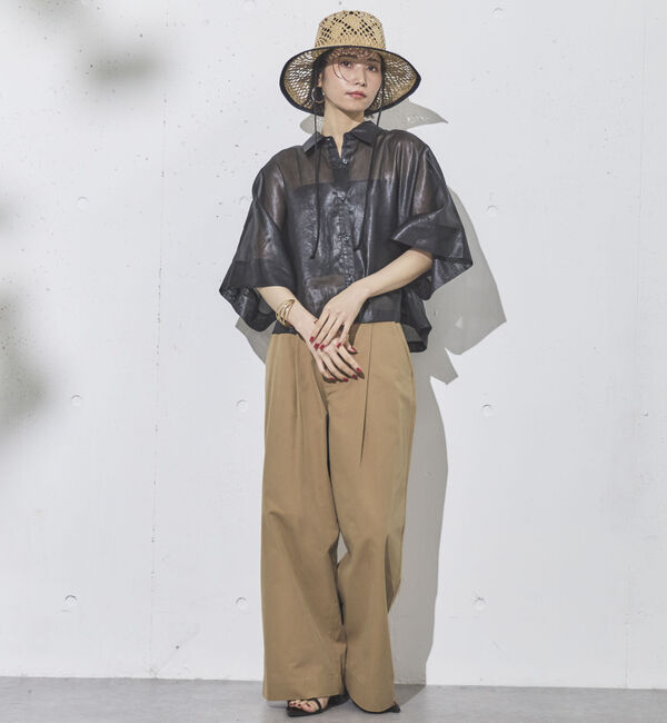 Doux archives「シアーチンツドルマンシャツ」|シャツ・ブラウス|